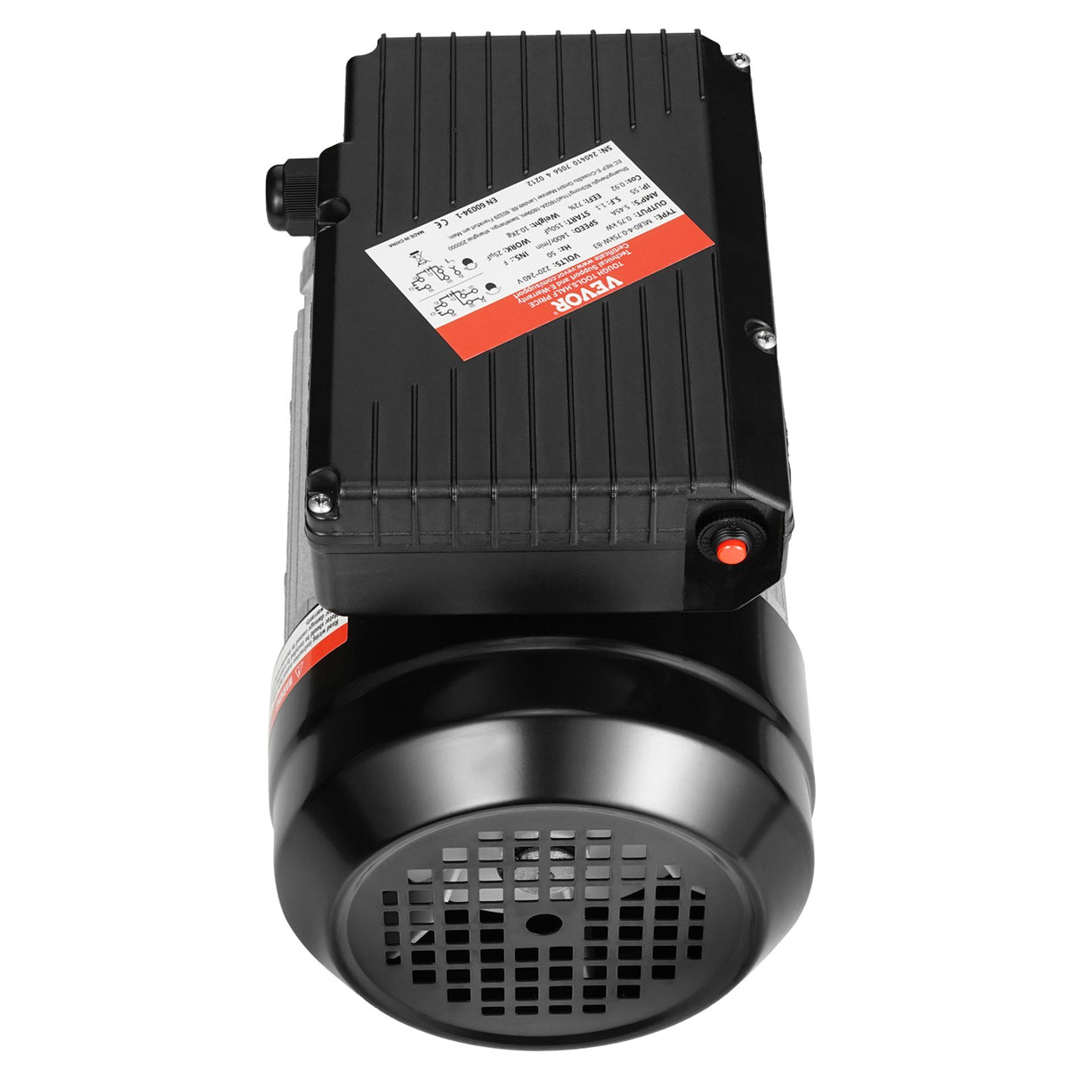 VEVOR 0.75KW Electric Motor 1400 rpm, AC 220~240V 5.45A, 80, B3 Frame, Air Compressor Motor Single Phase, 19mm Keyed Shaft, CW/CCW Rotation for Agricultural Machinery and General Equipment