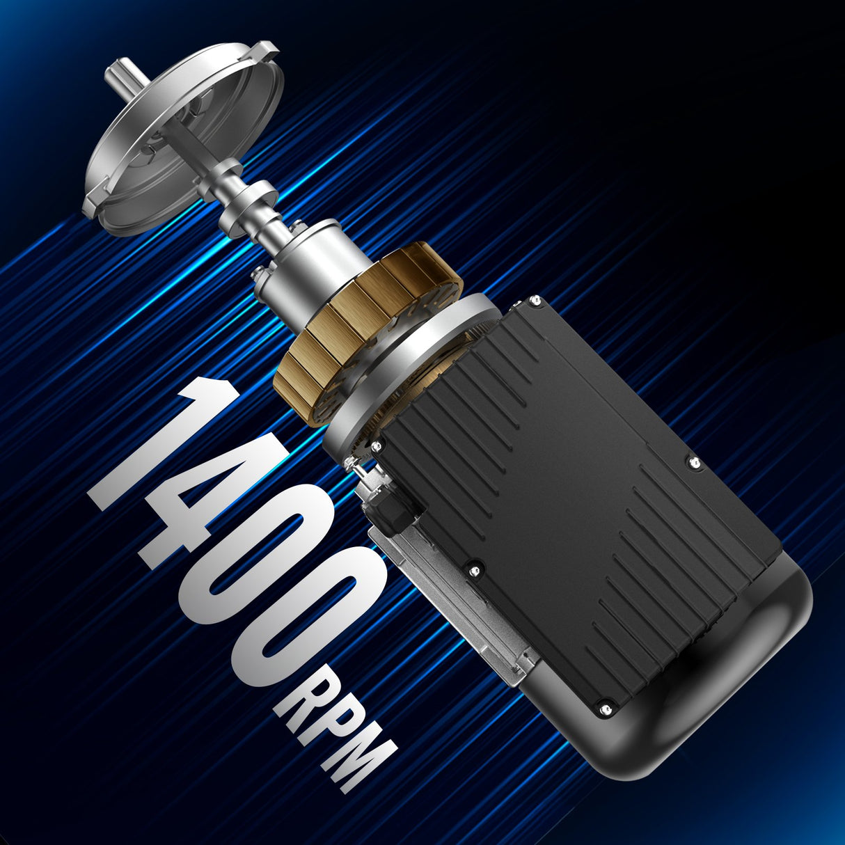 VEVOR 0.75KW Electric Motor 1400 rpm, AC 220~240V 5.45A, 80, B3 Frame, Air Compressor Motor Single Phase, 19mm Keyed Shaft, CW/CCW Rotation for
