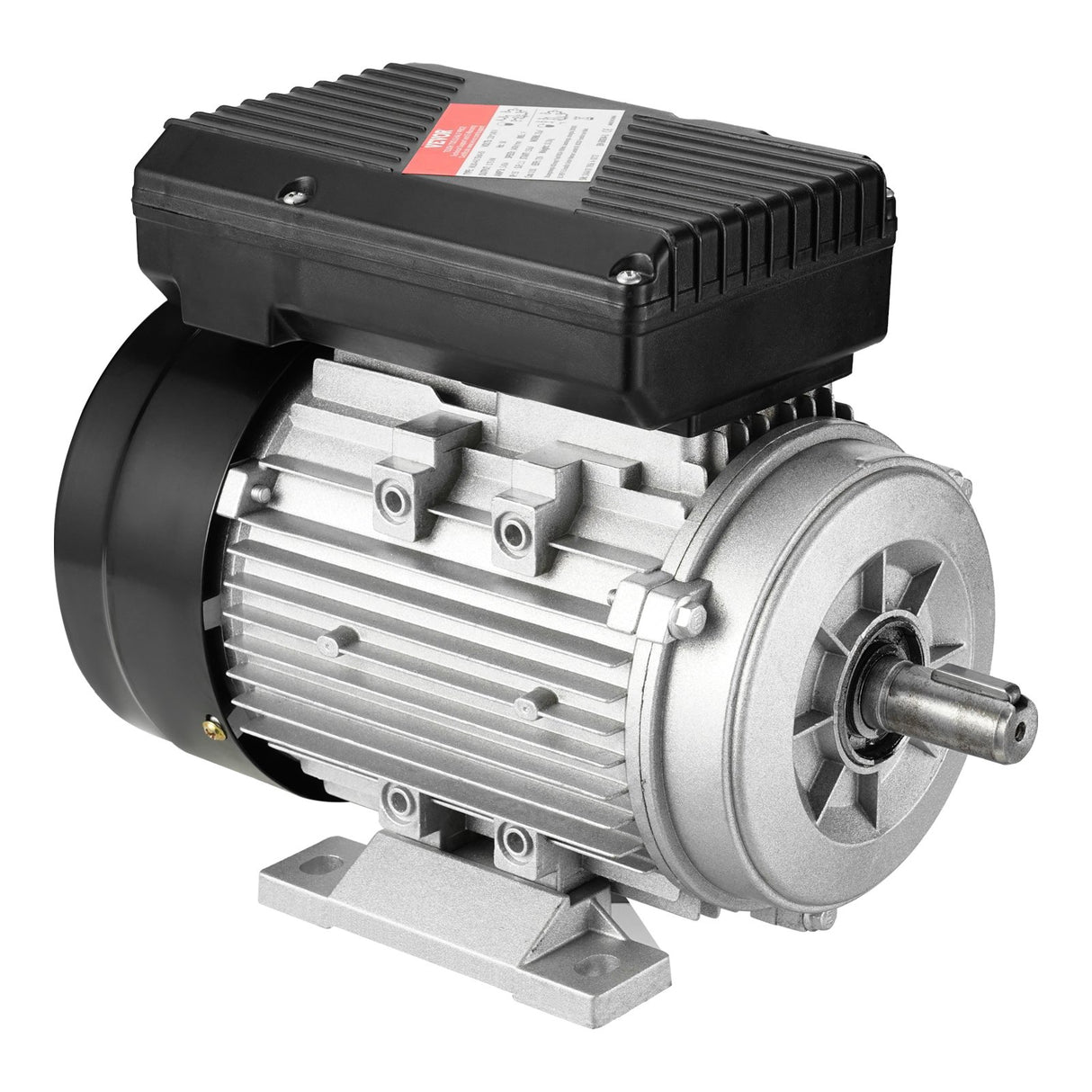 VEVOR 0.75KW Electric Motor 1400 rpm, AC 220~240V 5.45A, 80, B3 Frame, Air Compressor Motor Single Phase, 19mm Keyed Shaft, CW/CCW Rotation for Agricultural Machinery and General Equipment