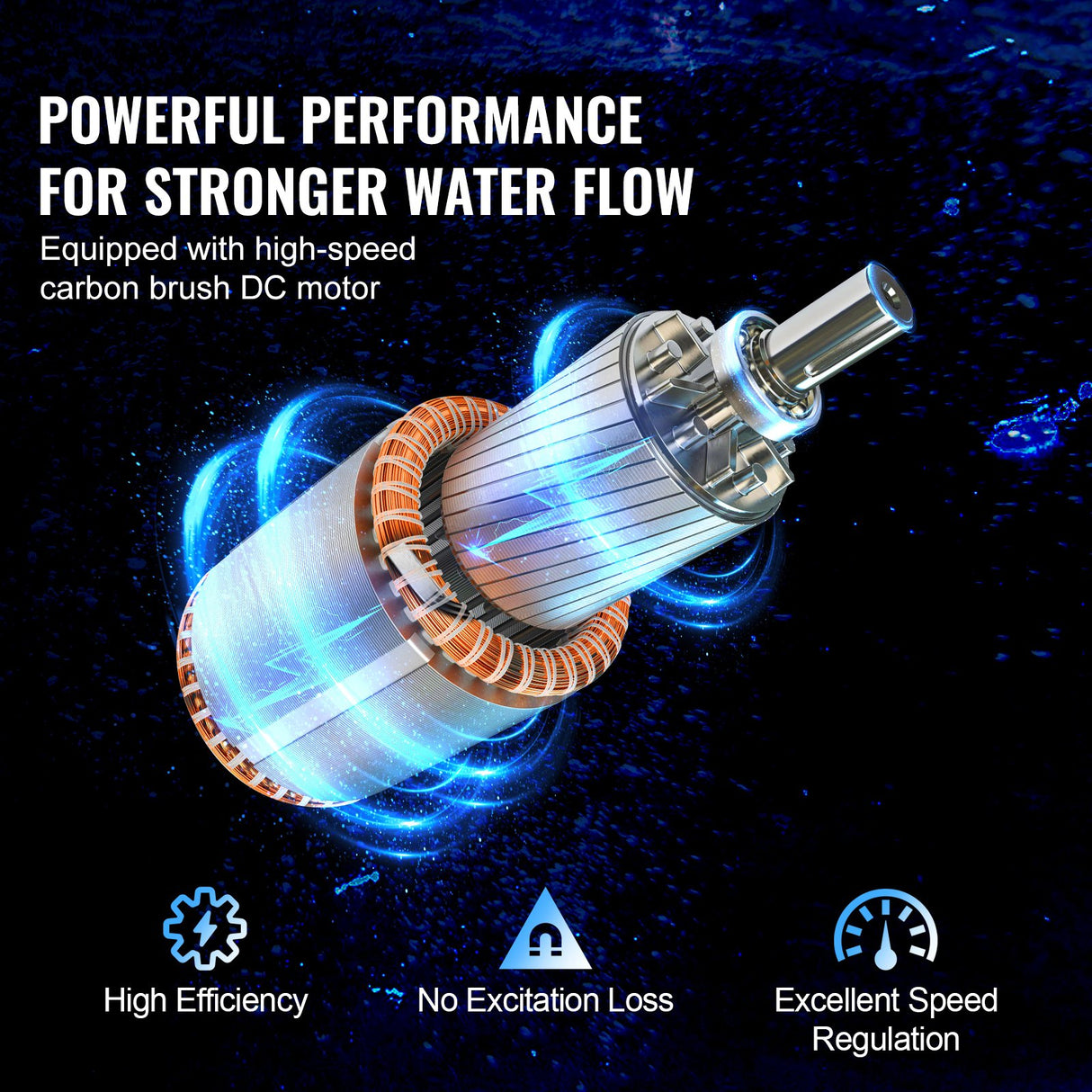 VEVOR Solar Water Pump, DC 277W Submersible Deep Well Pump, Max Flow 2.1 m?/H, Max Head 83 m, Max Submersion Depth 20 m, Solar Powered Water Pump for