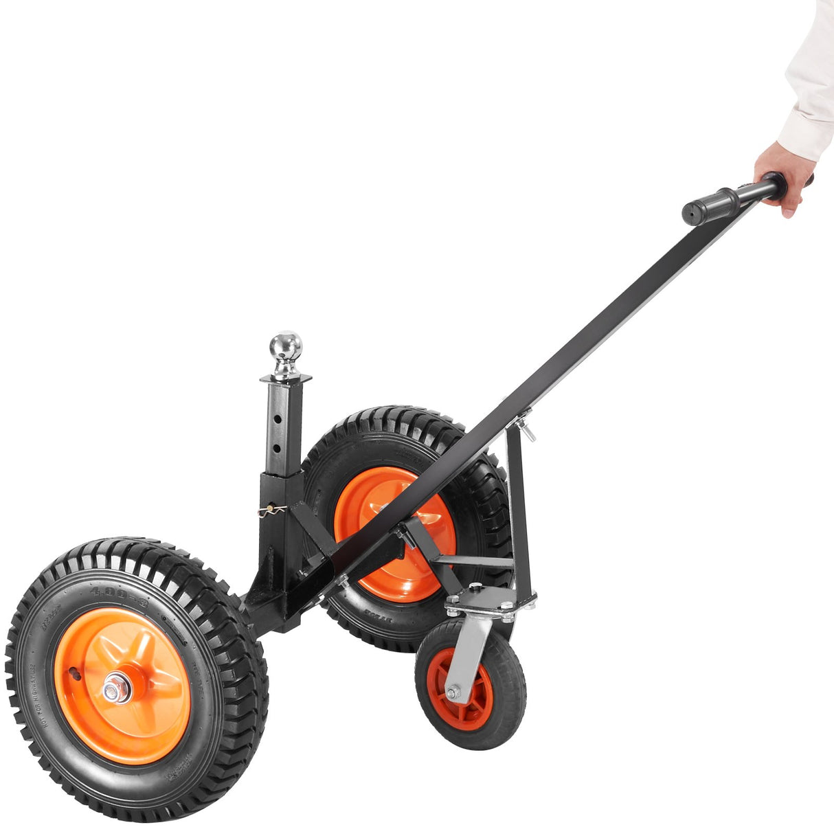 Adjustable Trailer Dolly, 1000lbs Tongue Weight Capacity, Carbon Steel Trailer Mover with 19''-26'' Adjustable Height & 2'' Ball, 16'' Pneumatic Tires & Universal Wheel, for Moving RV Trailer