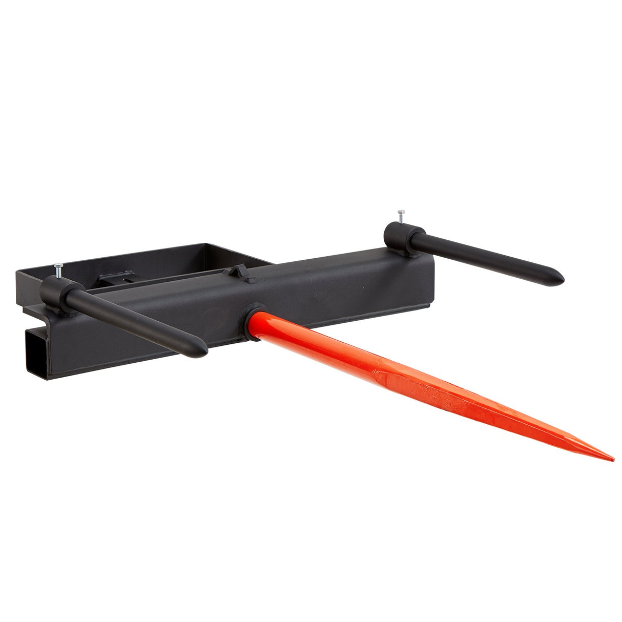 VEVOR 39" Hay Spear, Bale Spears 726kg Loading Capacity, Skid Steer Loader Tractor Bucket Attachment with 2pcs 17.5" Stabilizer Spears and 60" Chain,