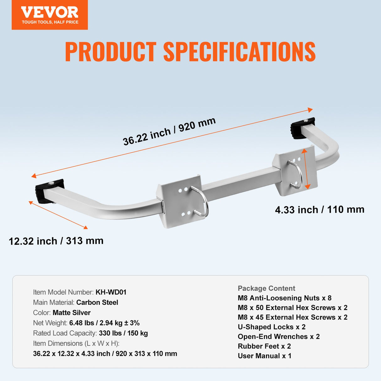 Ladder Stabilizer Extension Ladder Standoff Heavy Duty Wing Span