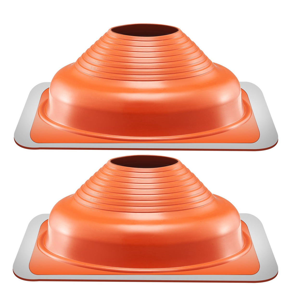 VEVOR 2 Pcs Metal Roof Pipe Flashing Boot Fit 160-300 mm Pipe High Temp Silicone