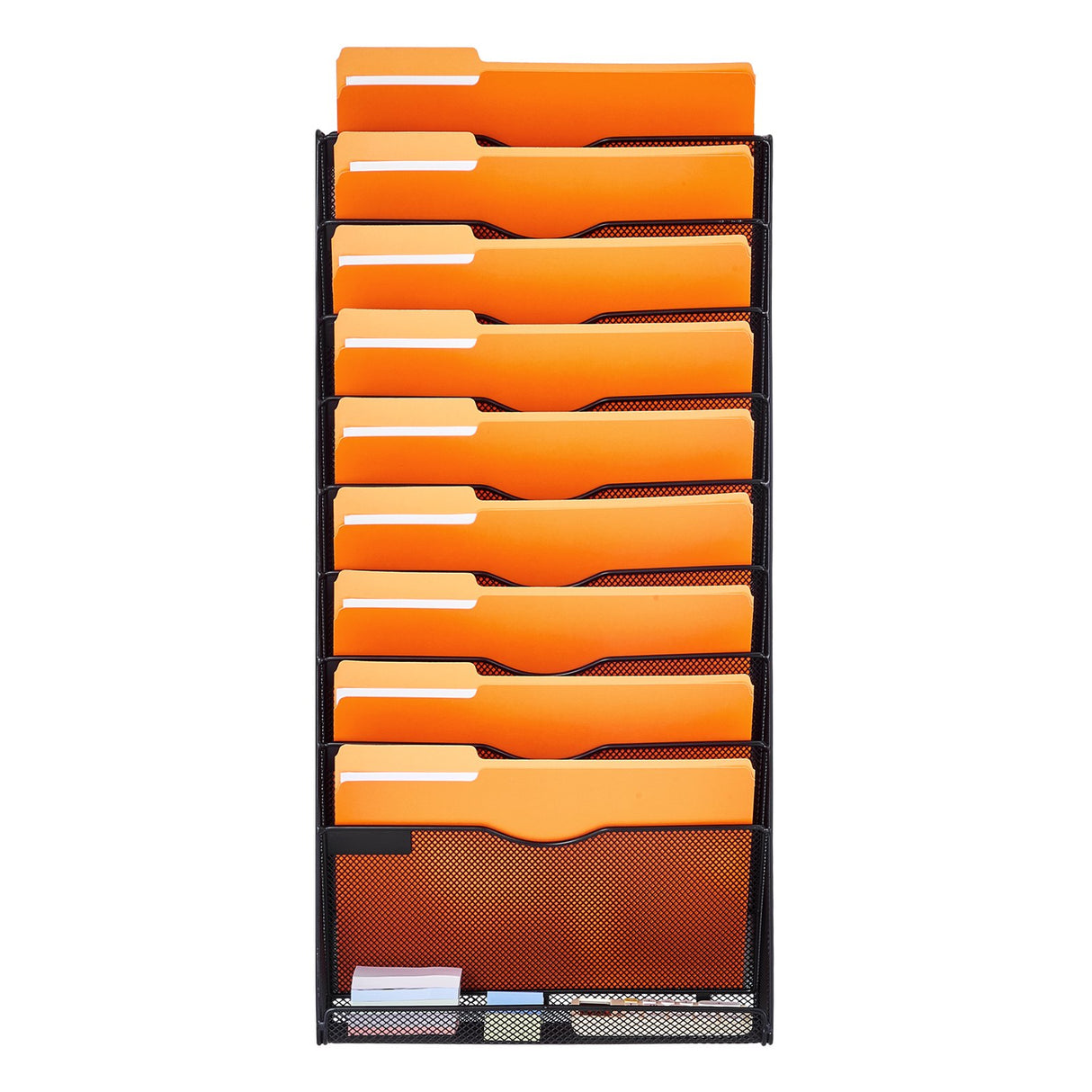 VEVOR File Wall Rack Mesh Wall File Holder 1-Piece 10 Pockets for Office/School