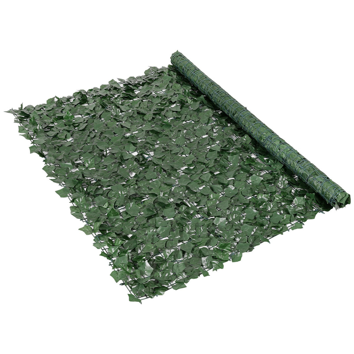 VEVOR Ivy Privacy Fence, 1500 x 2490 mm Artificial Green Wall Screen, Greenery Ivy Fence with Strengthened Joint, Faux Hedges Vine Leaf Decoration for