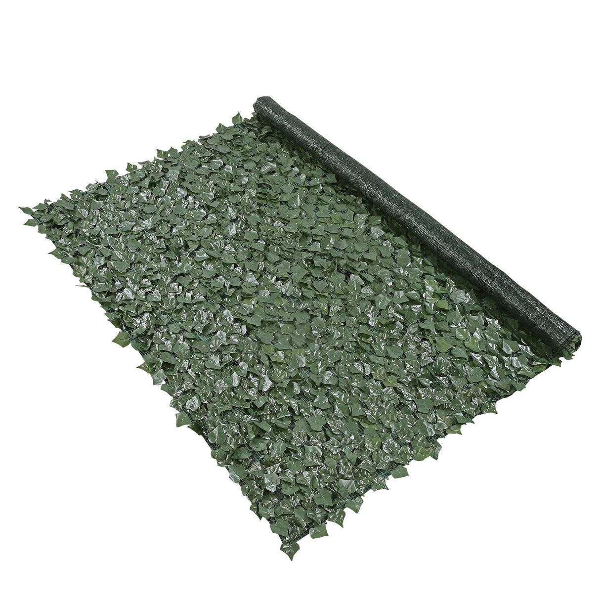 VEVOR Ivy Privacy Fence, 1830 x 2440 mm Artificial Green Wall Screen, Greenery Ivy Fence with Mesh Cloth Backing and Strengthened Joint, Faux Hedges Vine Leaf Decoration for Outdoor Garden, Yard