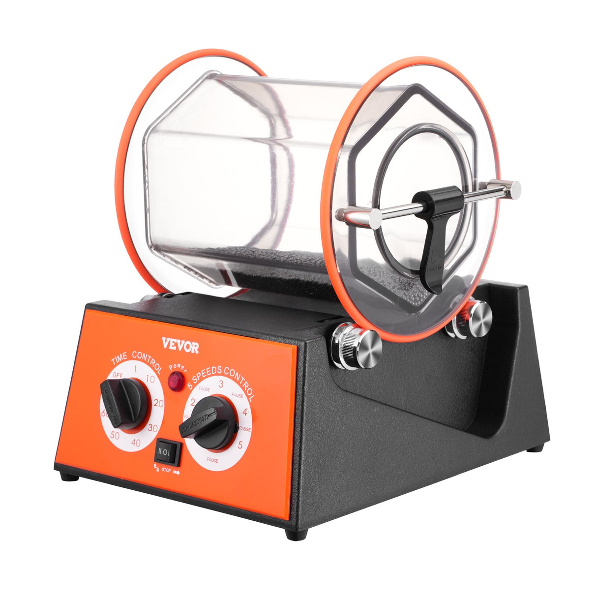 VEVOR Jewelry Polisher Tumbler, 11lbs/5kg Capacity Mini Rotary Tumbler Machine with 0-60 Minutes Tim