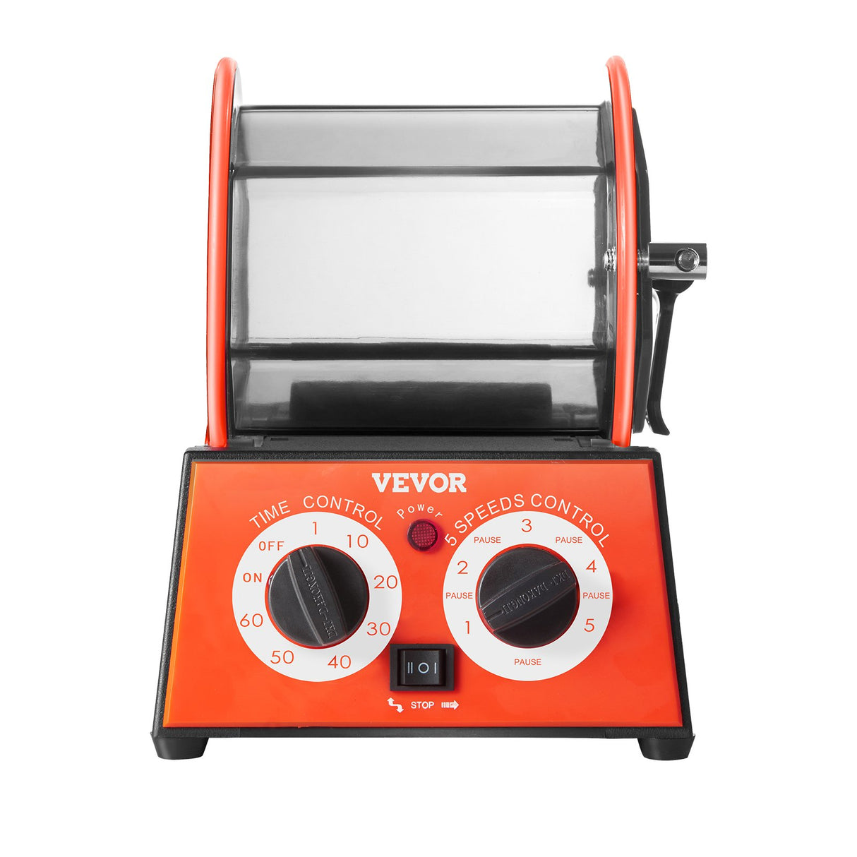 VEVOR Jewelry Polisher Tumbler, 11lbs/5kg Capacity Mini Rotary Tumbler Machine with 0-60 Minutes Tim