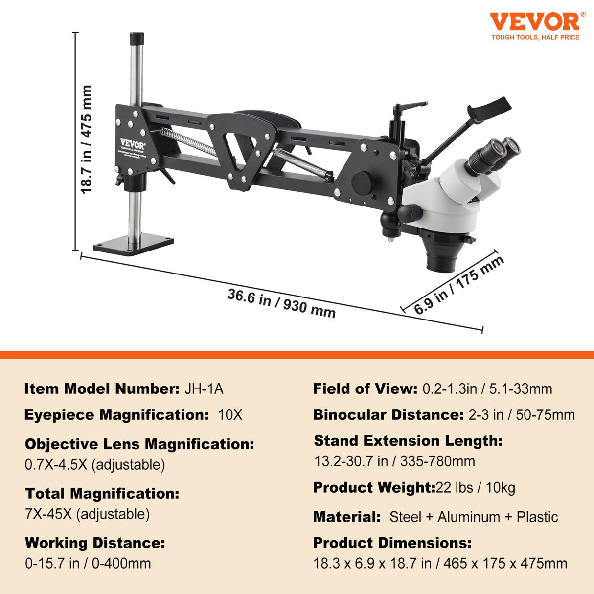 Multi-Directional Microscope with Spring Bracket, 7X-45X Magnification Jewelry Microscope, Micro Jewelry Inlaid Stand with Integrated USB Ring LED Light, Jewelers Microscope for Jewelry Inlay