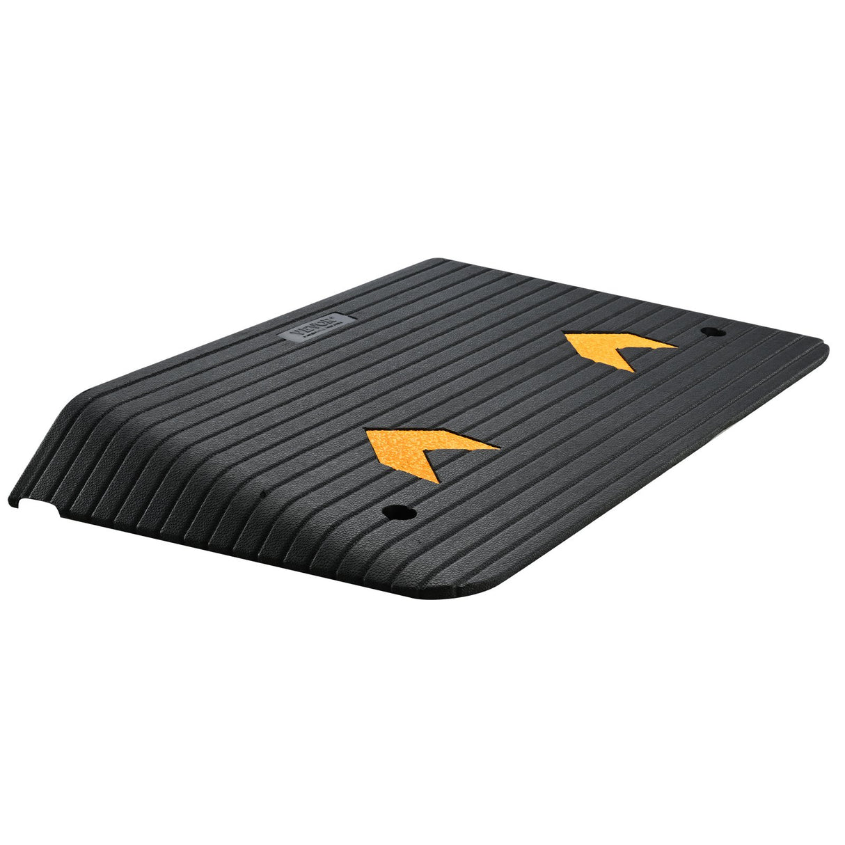 VEVOR Upgraded Rubber Threshold Ramp, 8.9 cm Rise Door Ramp with 1 Channel, Natural Rubber Car Ramp with Non-Slip Textured Surface, 15 tons Load Capacity Curb Ramp for Wheelchair and Scooter