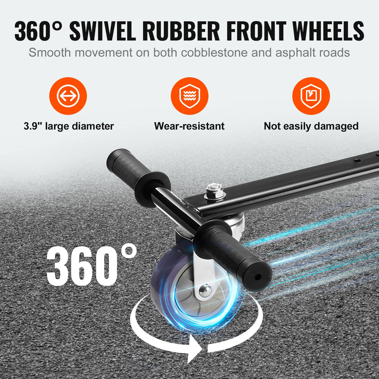 VEVOR Hoverboard Seat Attachment, Compatible with All 16.5cm20.3cm21.6cm25.4 Hoverboards,Grips Control,Adjustable Frame Length and 99.8 kg Load