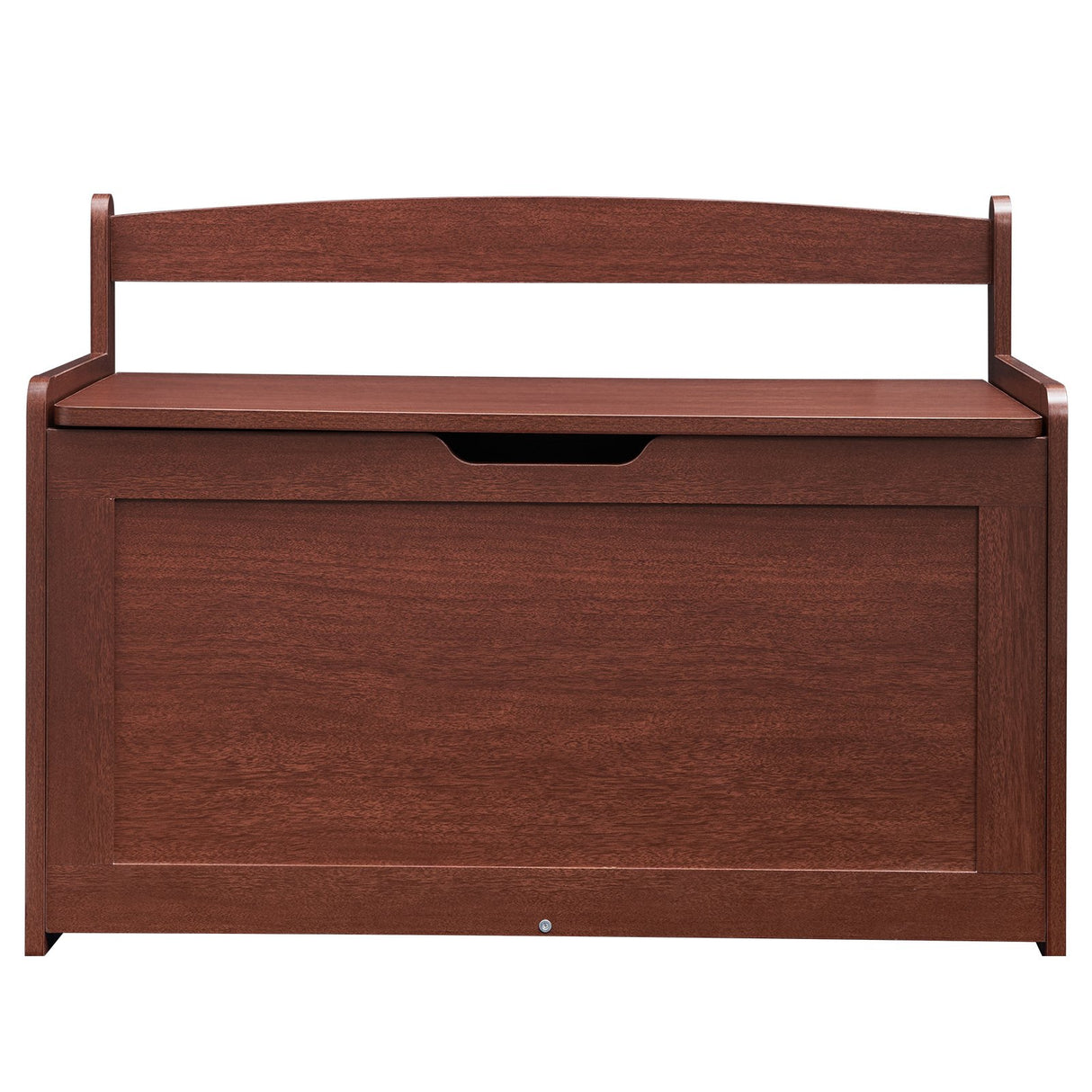 VEVOR Kids Toy Storage Bench Wooden Toy Box Chest 32.68 x 17.91 x 24.02" Cherry