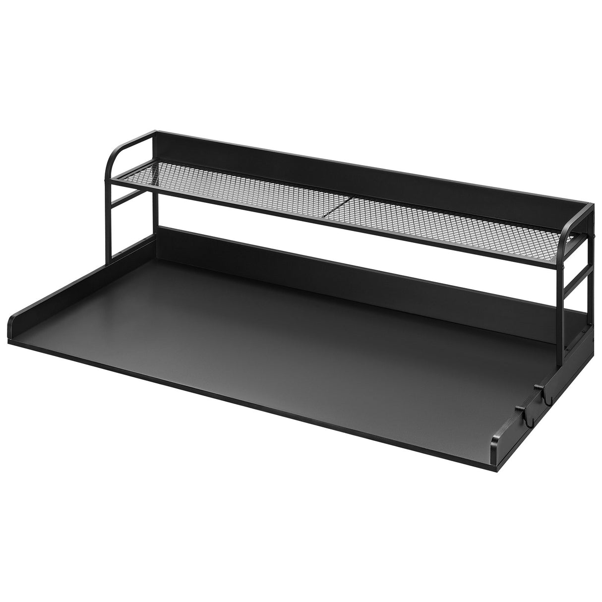 VEVOR Washer Dryer Countertop with Shelf 54"x27" Wooden Washer Dryer Cover Black