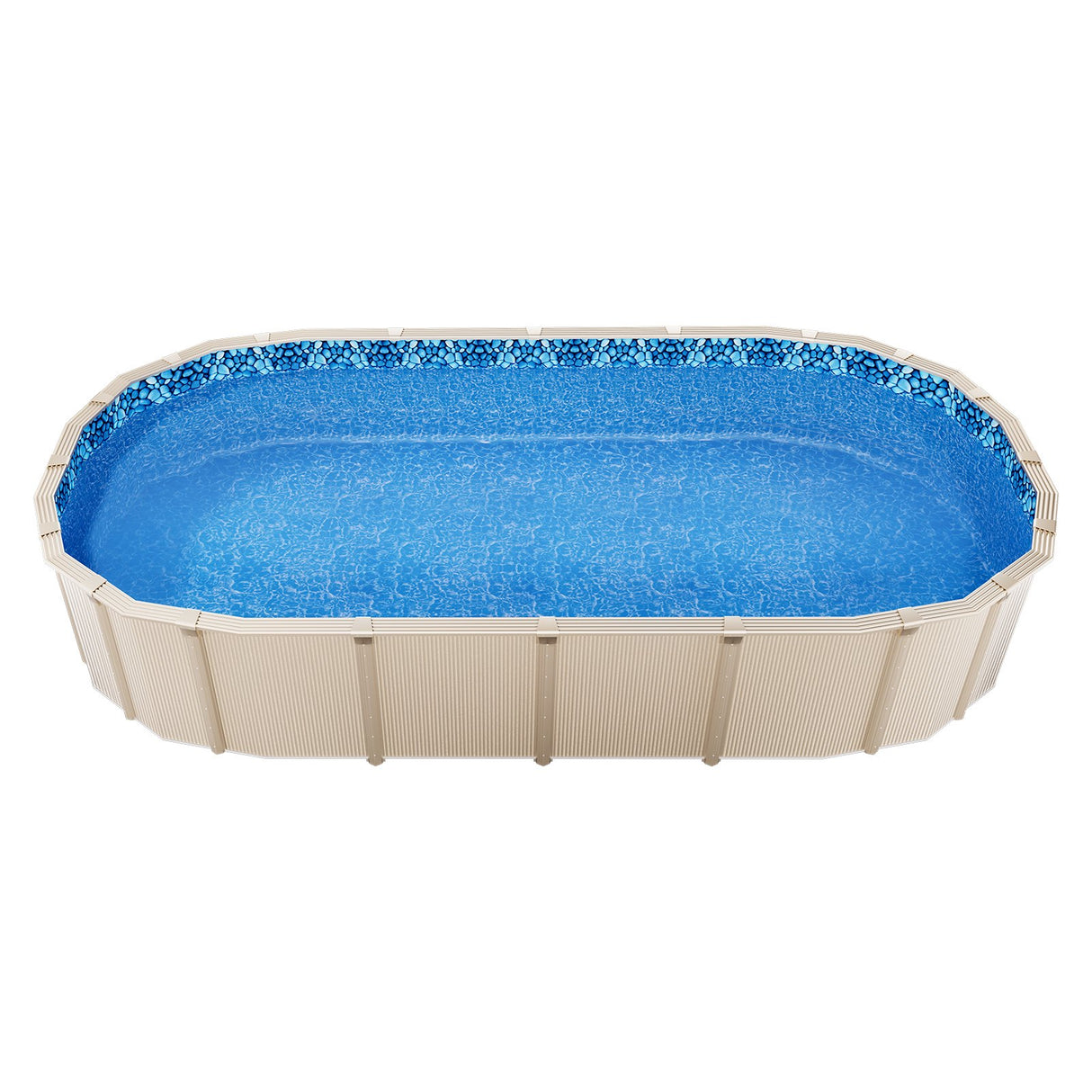 Oval Pool Liner 15x30ft Overlap Style Pool Liner 54in Wall Height