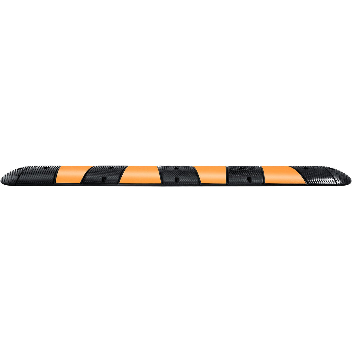 VEVOR Rubber Speed Bump, 1 Pack 2 Channel Speed Bump Hump, 72" Long Modular Speed Bump Rated 22000 LBS Loading, 72.8 x 12.2 x 2.2 Garage Speed Bump