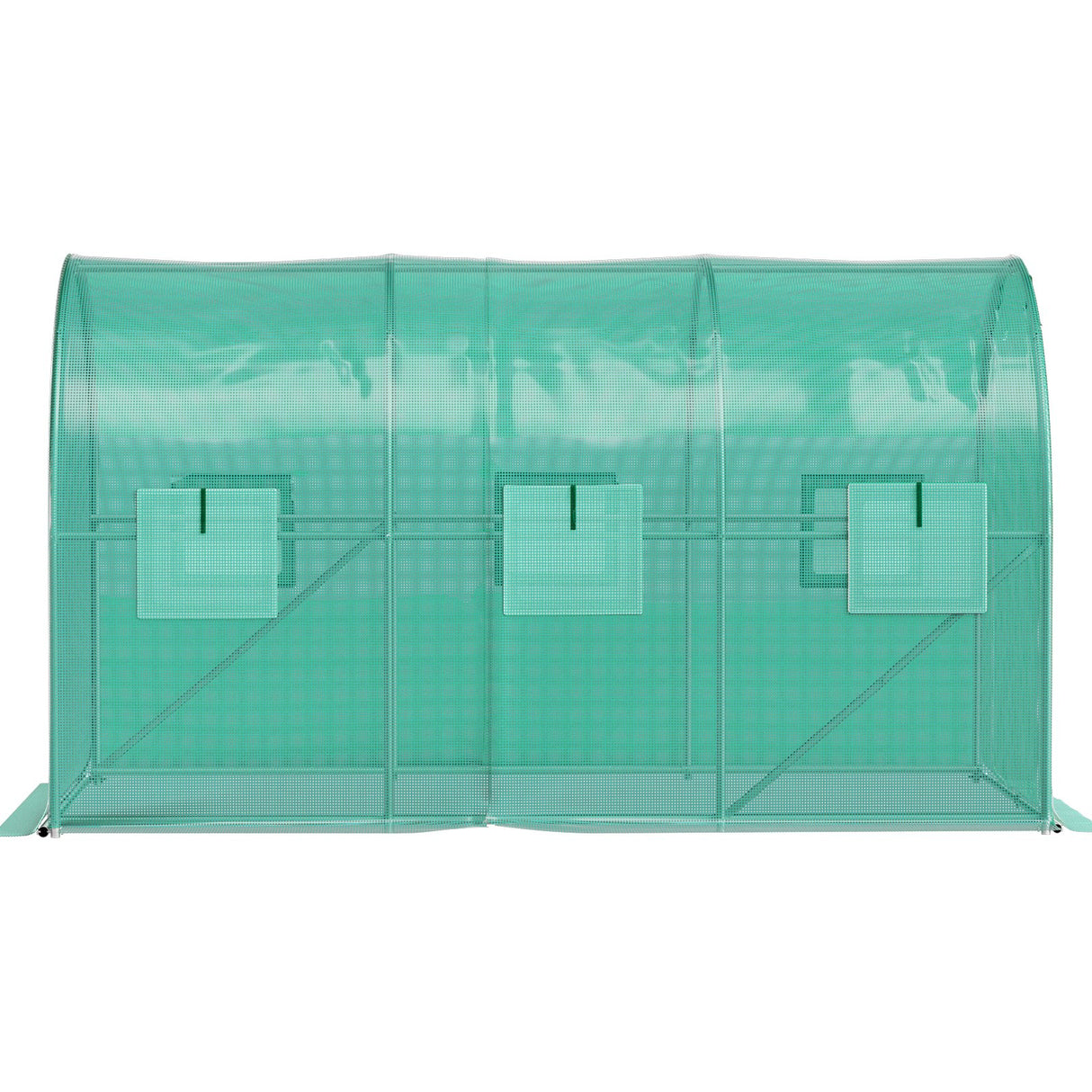 VEVOR Walk-in Tunnel Greenhouse Galvanized Frame & Waterproof Cover 12x7x7 ft