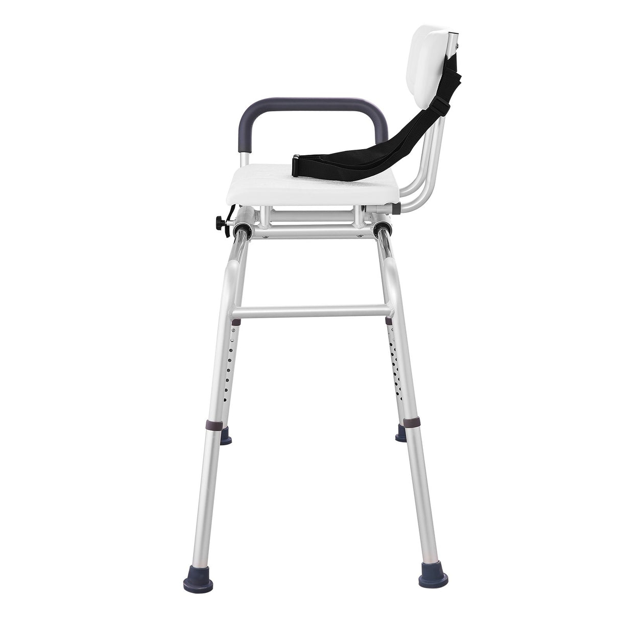 VEVOR Sliding Tub Transfer Bench Shower Chair & Cut-Out Seat Reversible Backrest