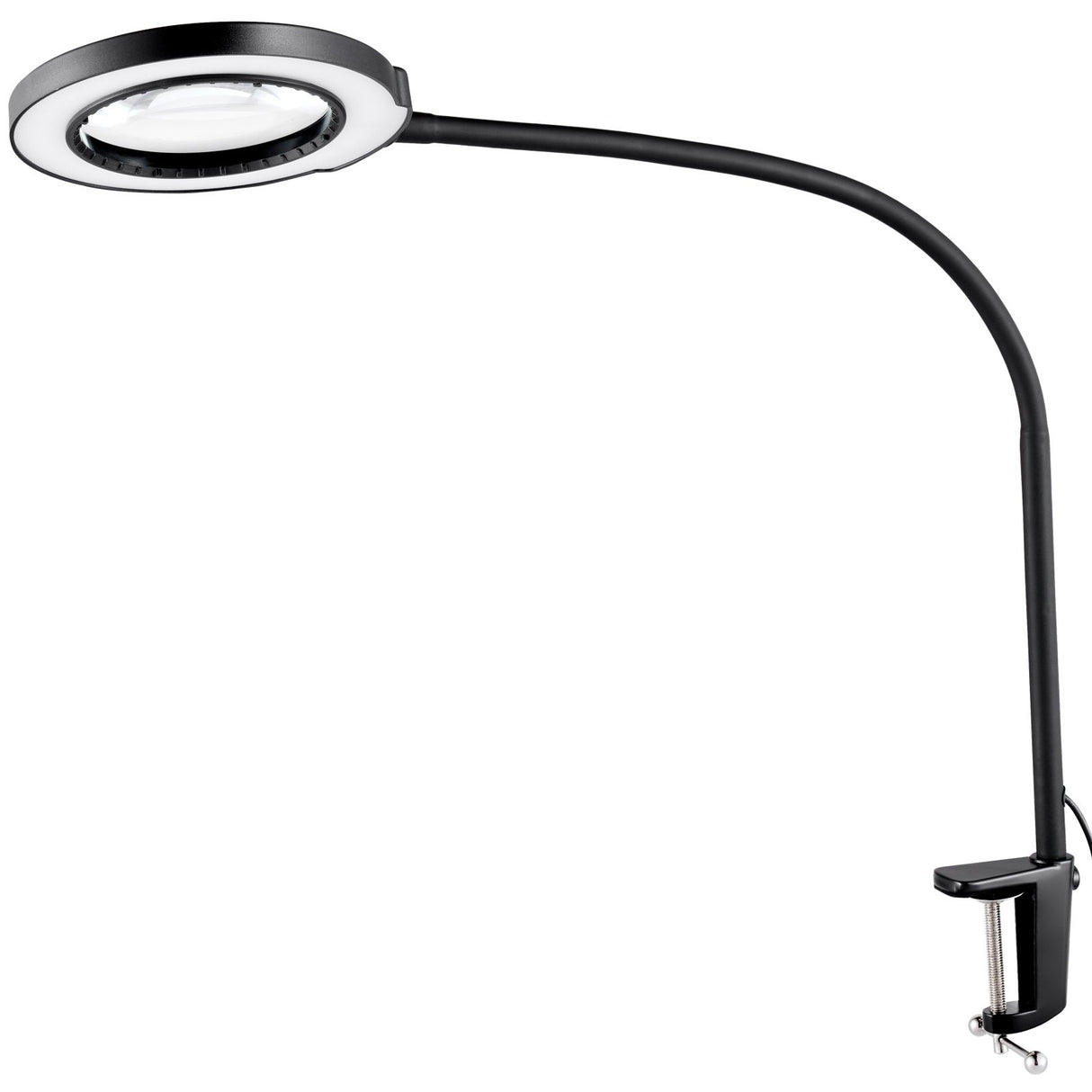 5X Floor Magnifying Glass with Light and Stand Flexible Gooseneck LED