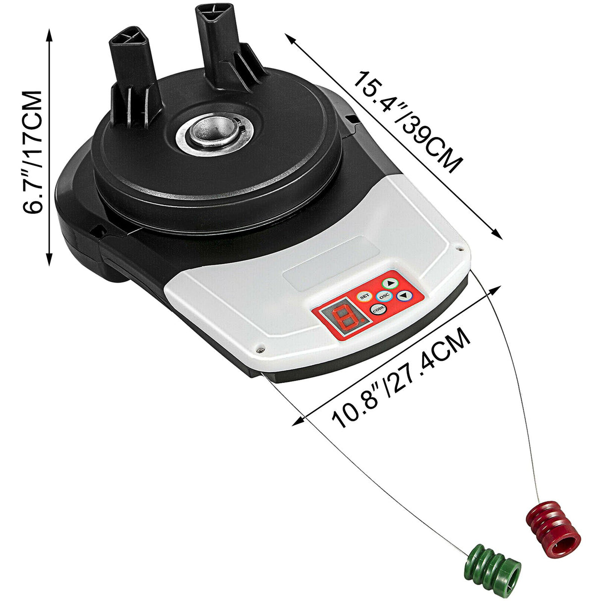 VEVOR Garage Roller Door Opener, 800 N Lift Force 164 ft Remote Control, 220V Electric Roller Gate Opener, Auto Garage Roller Gate Opener Kit with 2