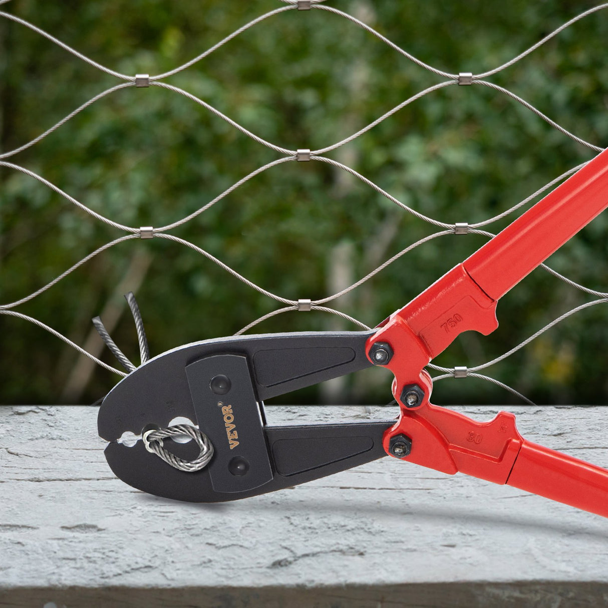 762mm/30" Hand Swager, Swaging Tool for 5/32", 1/4" and 5/16" Aluminum/Copper Sleeves