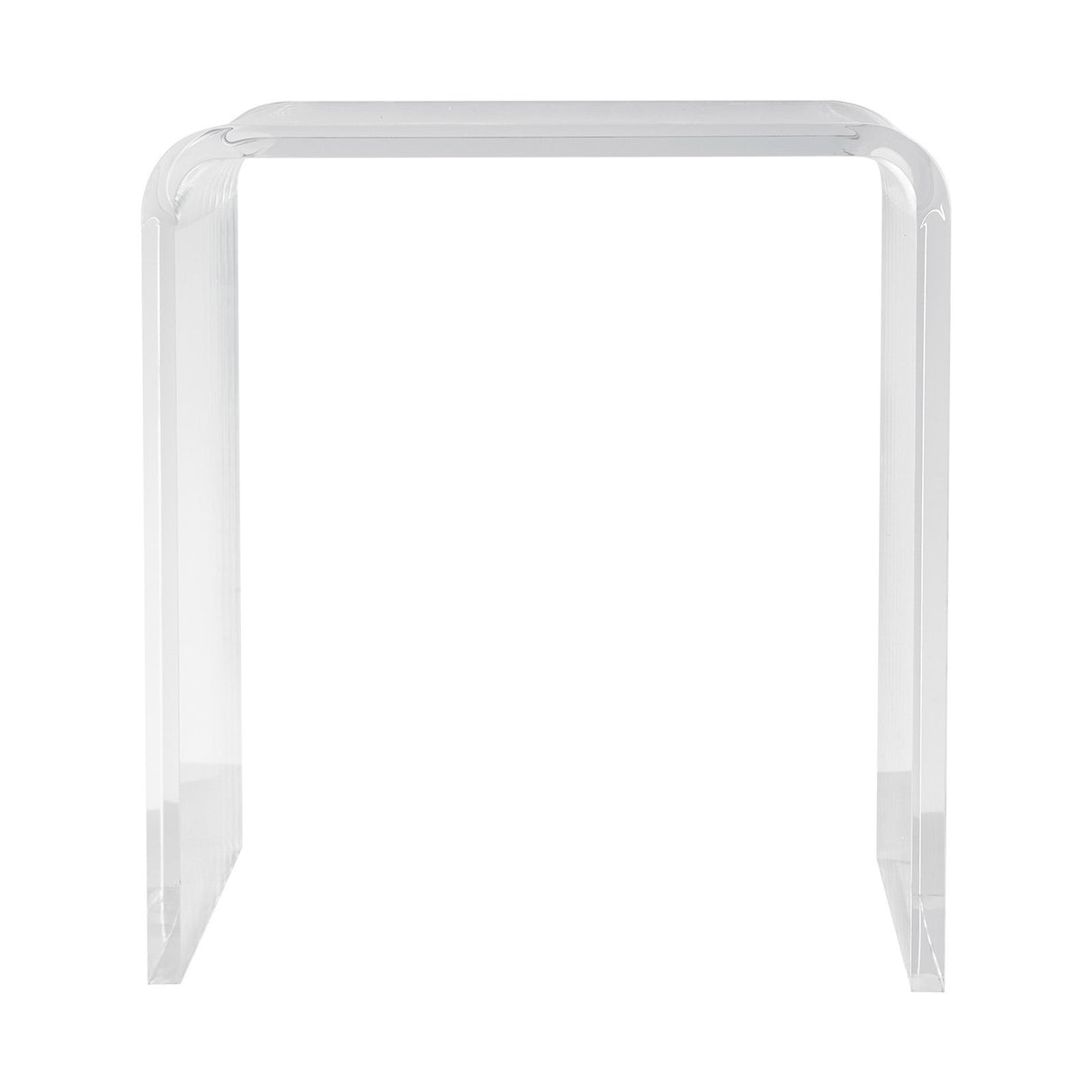 VEVOR Acrylic End Table, C-Shaped Lucite Side Table, Clear Acrylic Side Table for Drink, Food, Snack used in Living Room, Bedroom, and Study