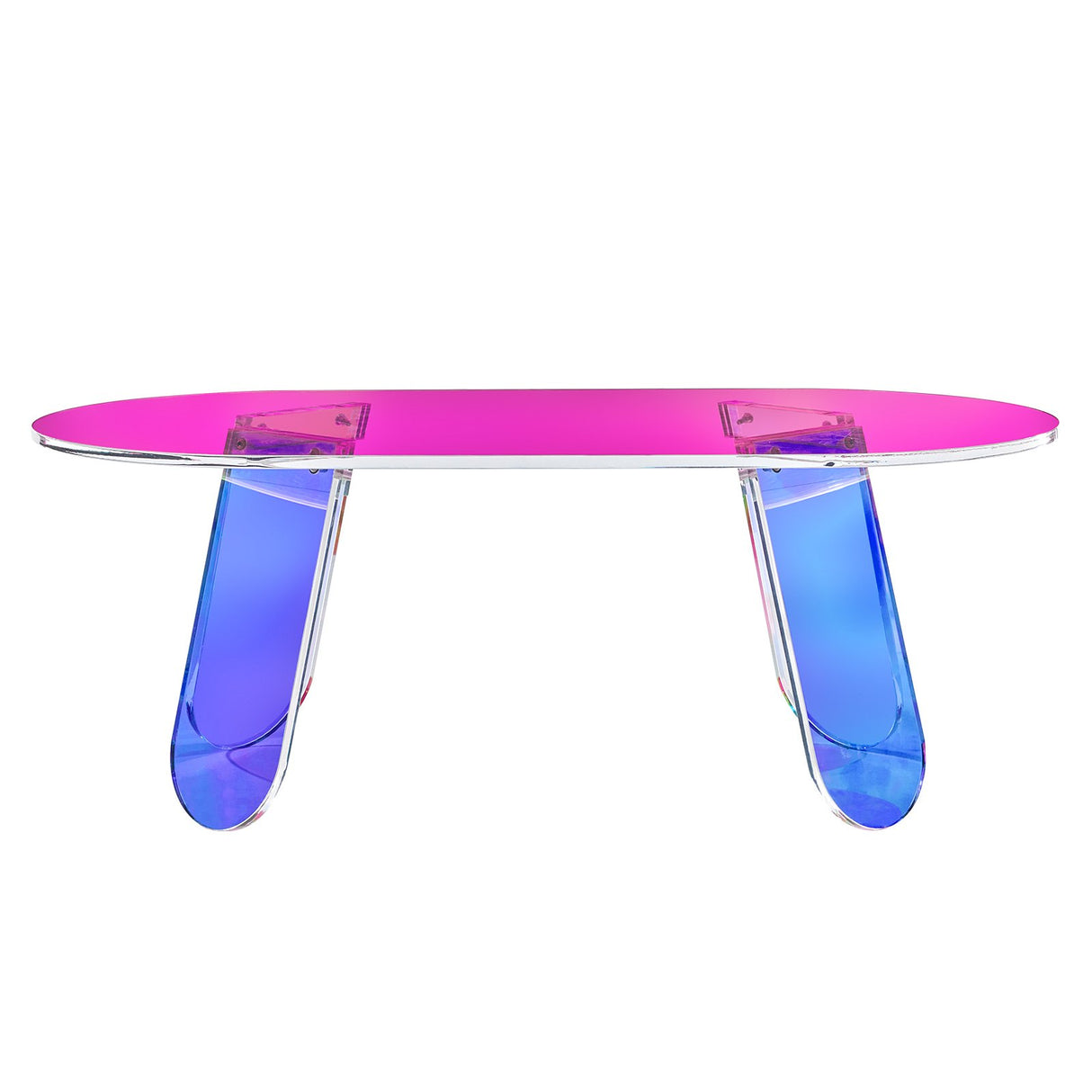 VEVOR Acrylic Coffee Table, Iridescent Acrylic End Table, 13.8 inch high Colorful Acrylic Side Table, for Coffee, Drink, Food, Snack used in Living