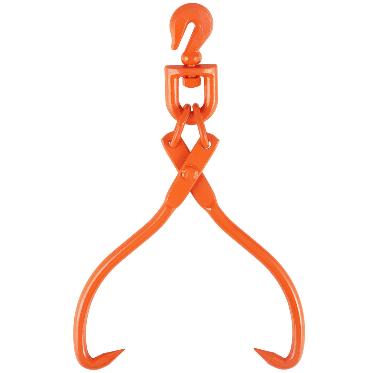 VEVOR Log Skidding Tongs, 45.7cm 2 Claw Log Lifting Tongs, Heavy Duty Rotating Steel Lumber Skidding Tongs, 350 kg Loading Capacity, Log Lifting,