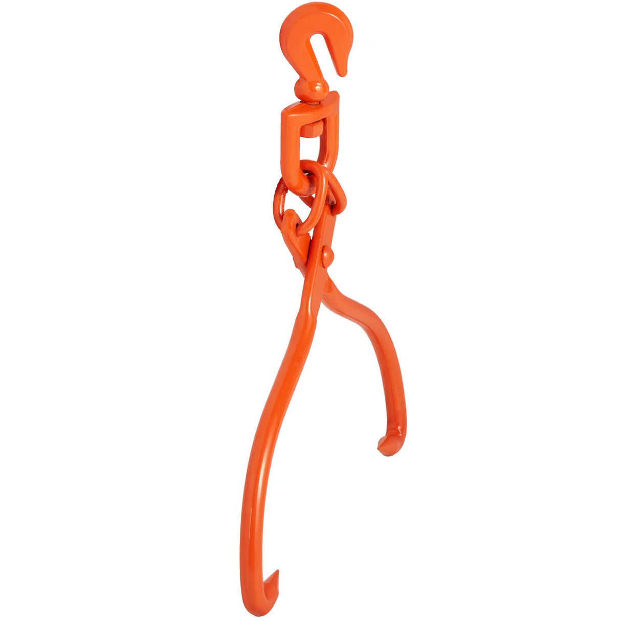 VEVOR Log Skidding Tongs, 45.7cm 2 Claw Log Lifting Tongs, Heavy Duty Rotating Steel Lumber Skidding Tongs, 350 kg Loading Capacity, Log Lifting,