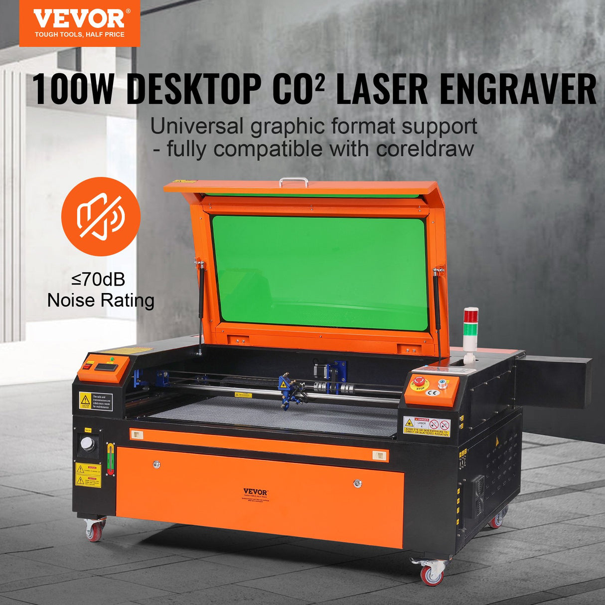 VEVOR 100W CO2 Laser Engraver Engraving Carving Print Machine 600x900 mm Workbed