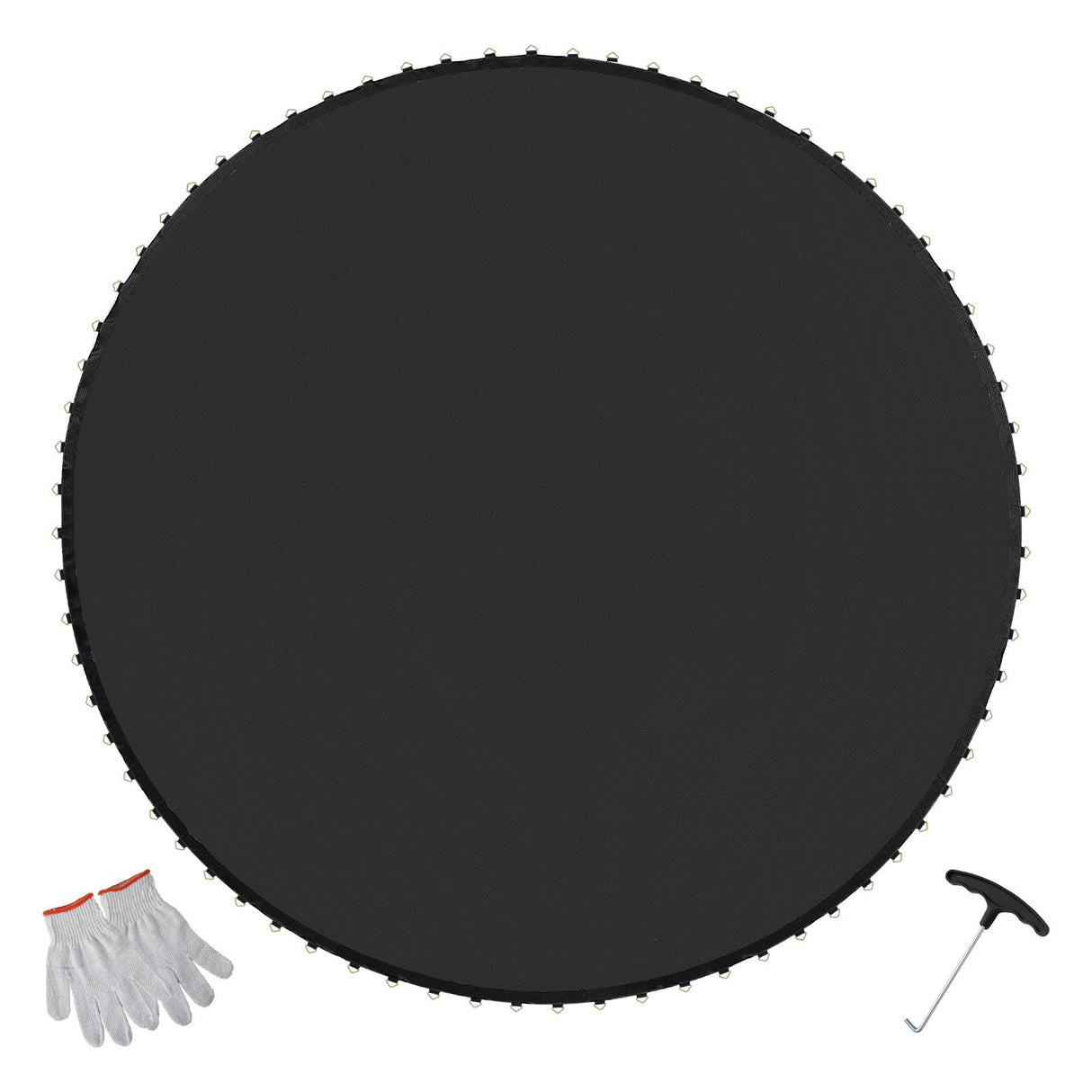 VEVOR Replacement Trampoline Mat Fits 12ft Frame 72 V-Rings 5.5" Spring Length