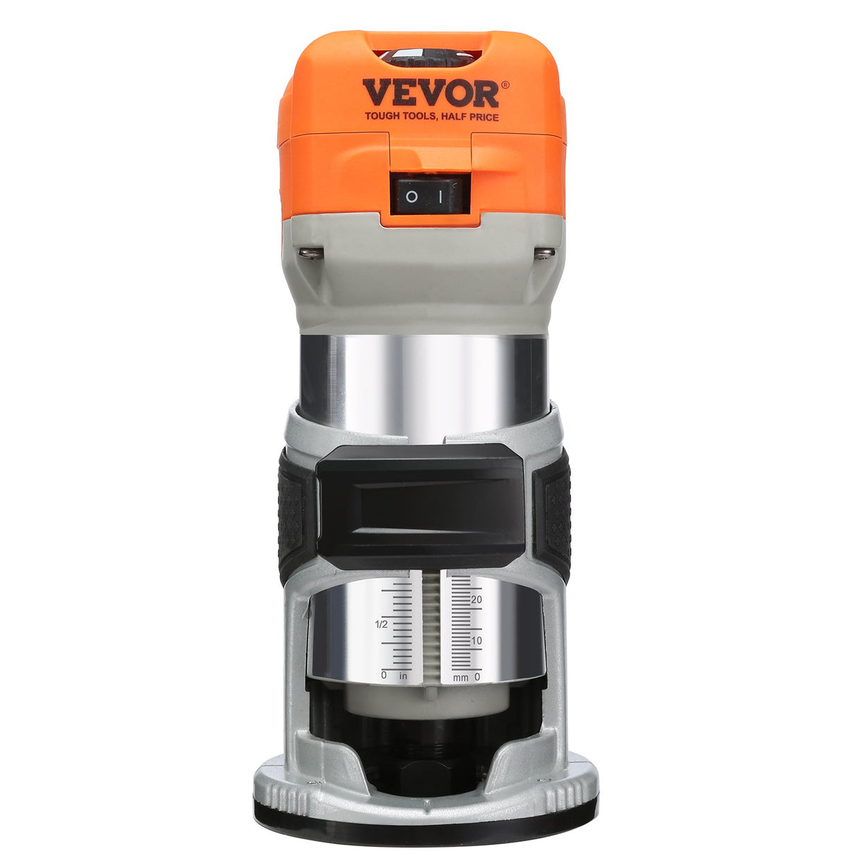 VEVOR Wood Router, 1.25HP 800W, Compact Wood Trimmer Router Tool, 30000RPM Max Speed 6 Variable Speeds, with 1/4'' & 5/16'' Collets 12 PCs Milling