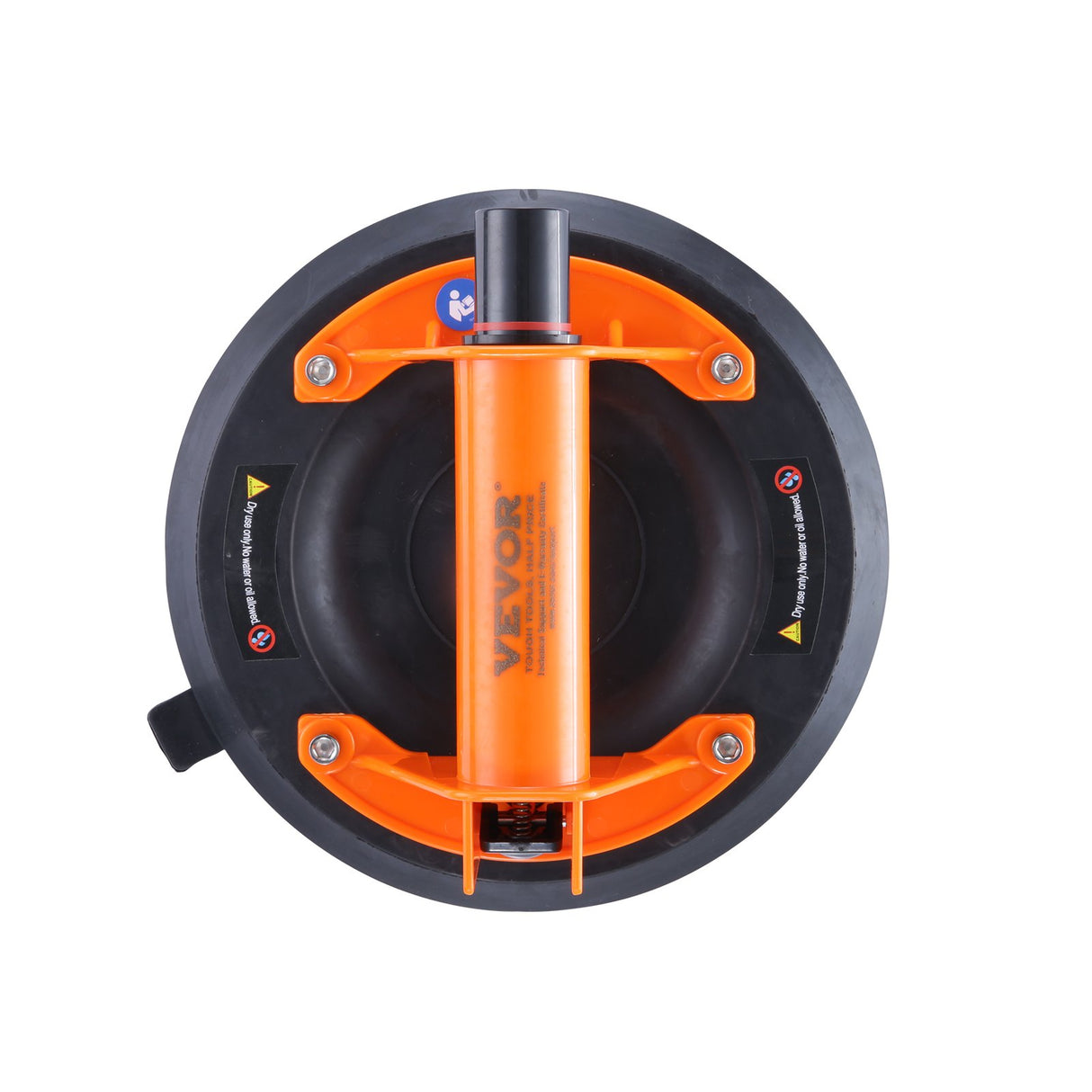 VEVOR Glass Suction Cup, 203 mm 278 kg Capacity, Vacuum Suction Cup with ABS Handle and Carry Box, Heavy Duty Industrial Suction Cup Lifter Tool for