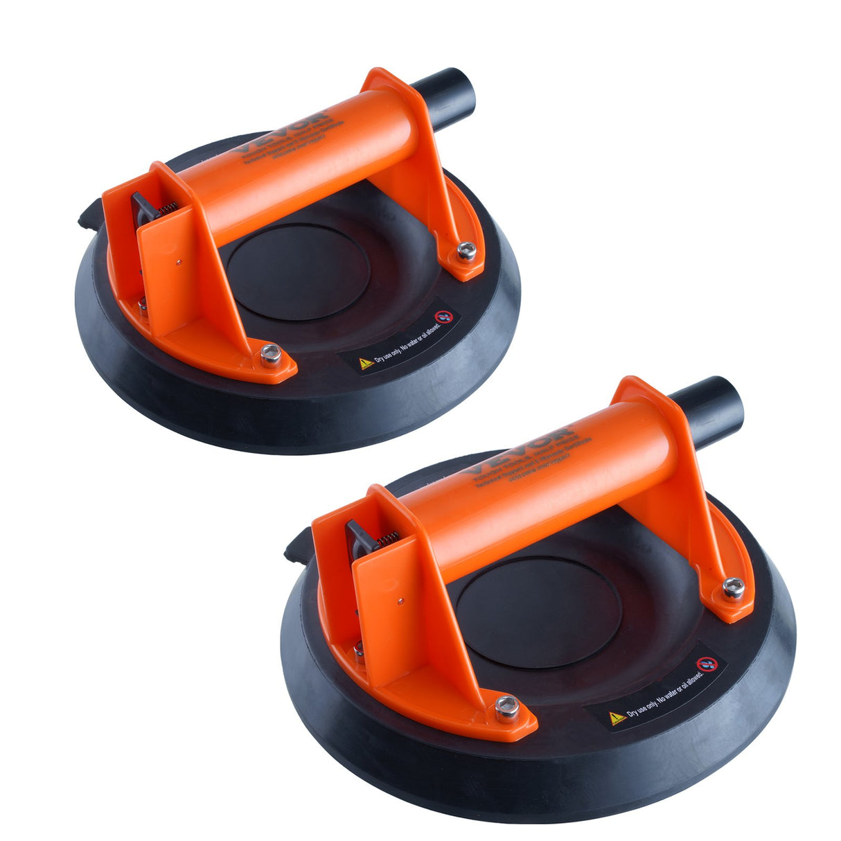 VEVOR Glass Suction Cup, 203 mm 2 Pack 278 kg Capacity, Vacuum Suction Cup with ABS Handle and Carry Box, Heavy Duty Industrial Suction Cup Lifter