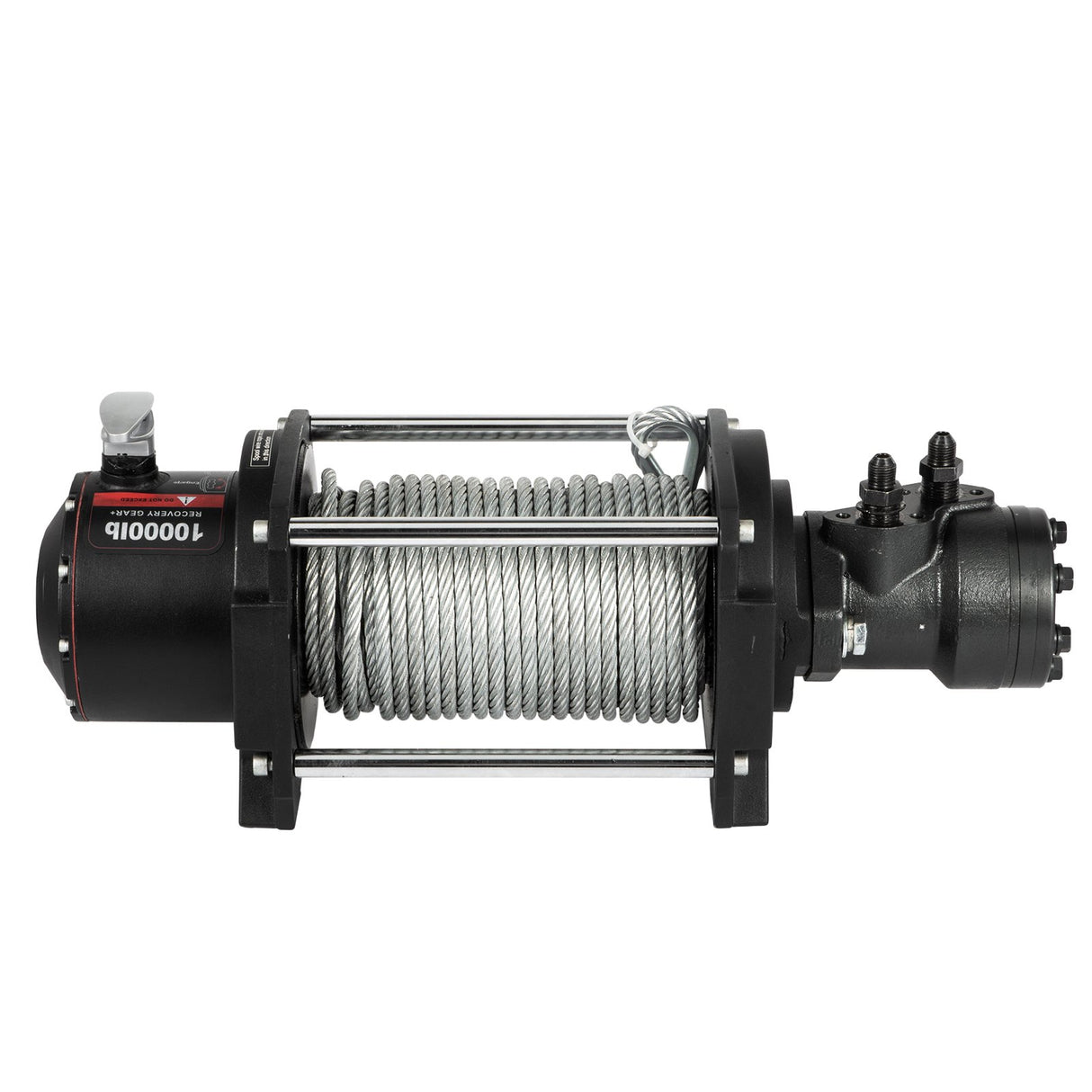 VEVOR Industrial Hydraulic Winch 4535kg, Hydraulic Anchor Winch with 24m Strong Steel Cable, Hydraulic Drive Winch Adapter Kit, Utility Winch with