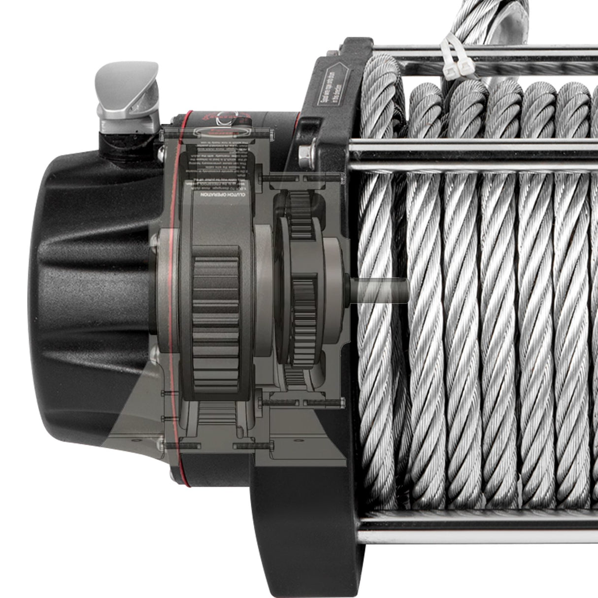 VEVOR Industrial Hydraulic Winch 9071kg, Hydraulic Anchor Winch with 24m Strong Steel Cable, Hydraulic Drive Winch Adapter Kit, Utility Winch with Mechanical Lock for Tacoma Yukon Hummer, etc.