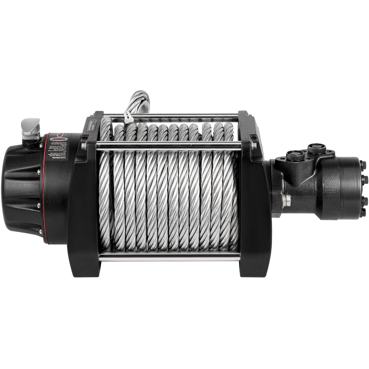 VEVOR Industrial Hydraulic Winch 9071kg, Hydraulic Anchor Winch with 24m Strong Steel Cable, Hydraulic Drive Winch Adapter Kit, Utility Winch with Mechanical Lock for Tacoma Yukon Hummer, etc.