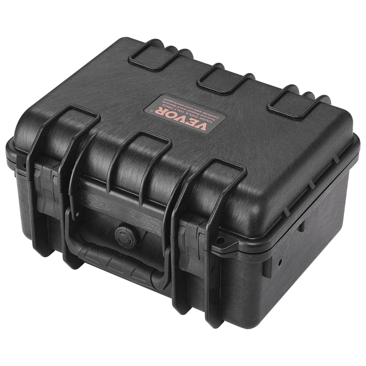 Hard Pistol Cases with Pre-cut PU Foam, Waterproof & Dustproof Hard Gun Case for 2 Pistol, 14.1×11.5×7.6 in Lockable Pistol Case, Black