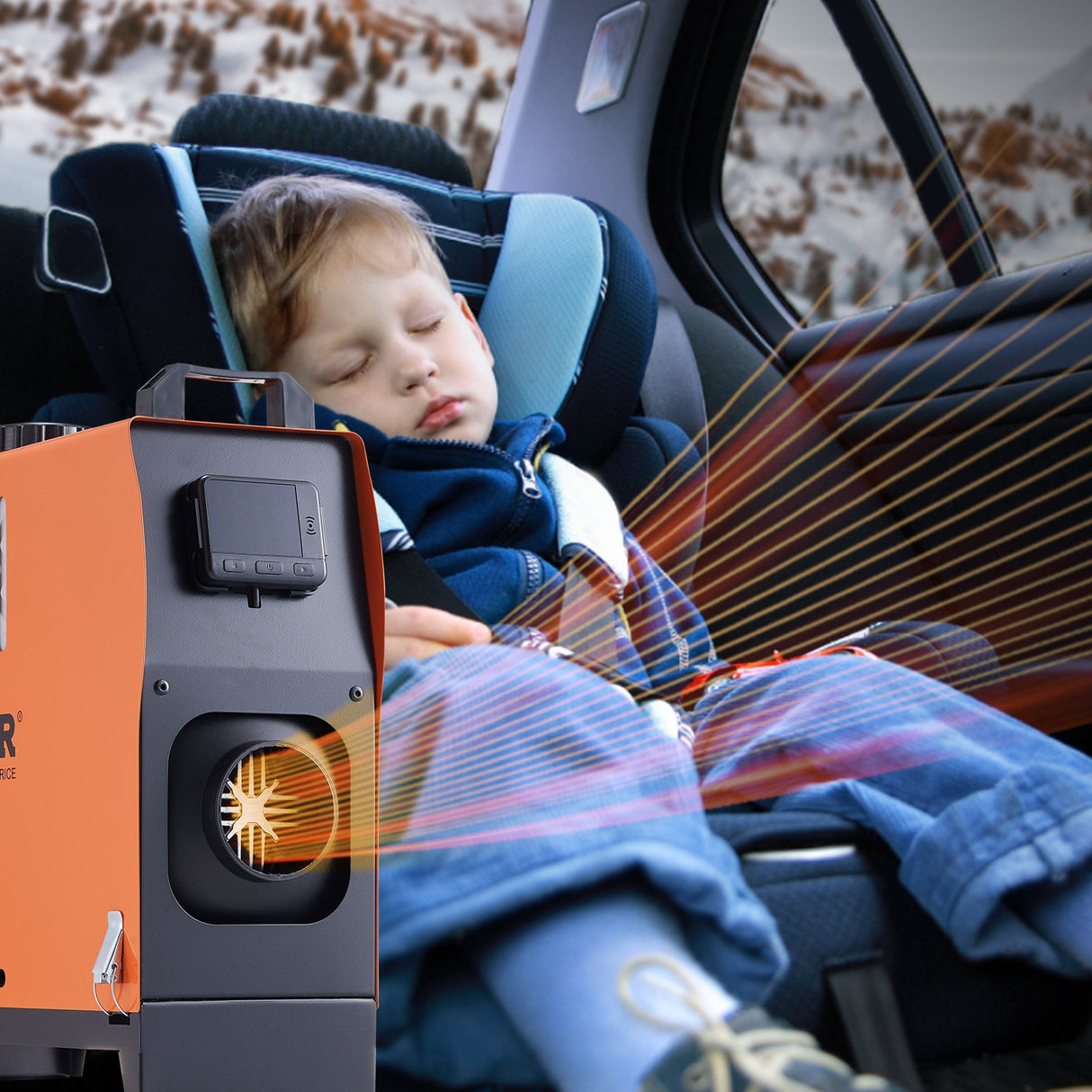 VEVOR Diesel Air Heater, 12V 5KW All-on-one Diesel Heater with Remote Control and LCD Display, 5L Fuel Tank Portable Diesel Parking Heater, Rapid Heating for RV Trailer Camper Van Boat And Indoors