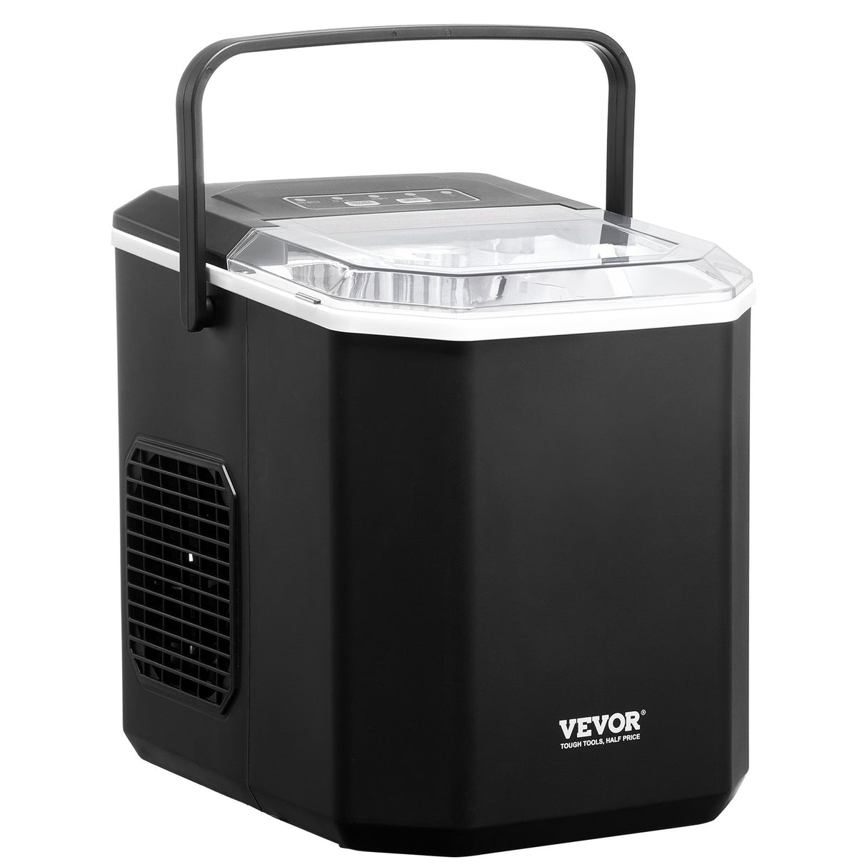 VEVOR Portable Countertop Ice Maker 26Lbs/24H Self-Cleaning with Scoop Basket