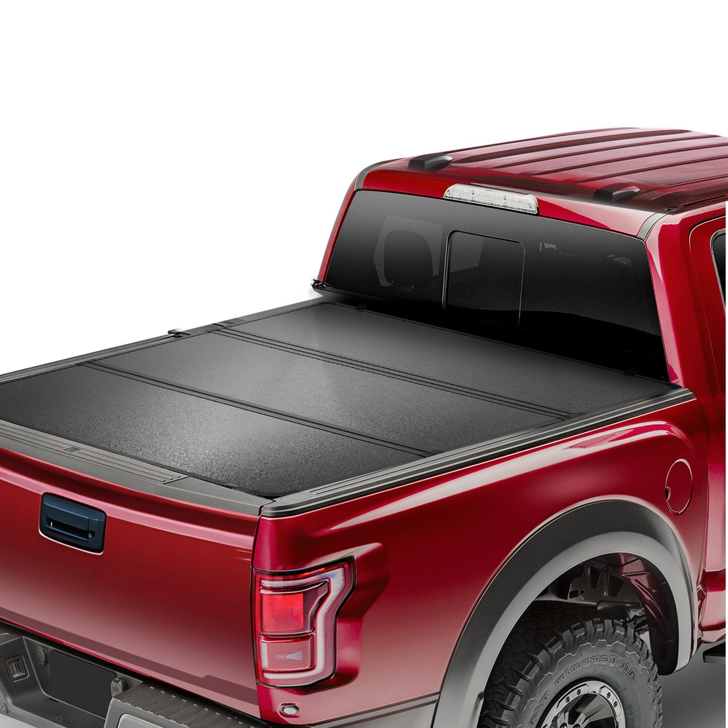 VEVOR Tri-Fold Truck Bed Tonneau Cover, Compatible with 2019-2024 Chevy Silverado GMC Sierra 1500 (NOT FIT 19-24 Classic) 1775 mm Bed, Fit 1775 x 1608 mm Inside Bed, 181.4 kg Load Capacity, Black