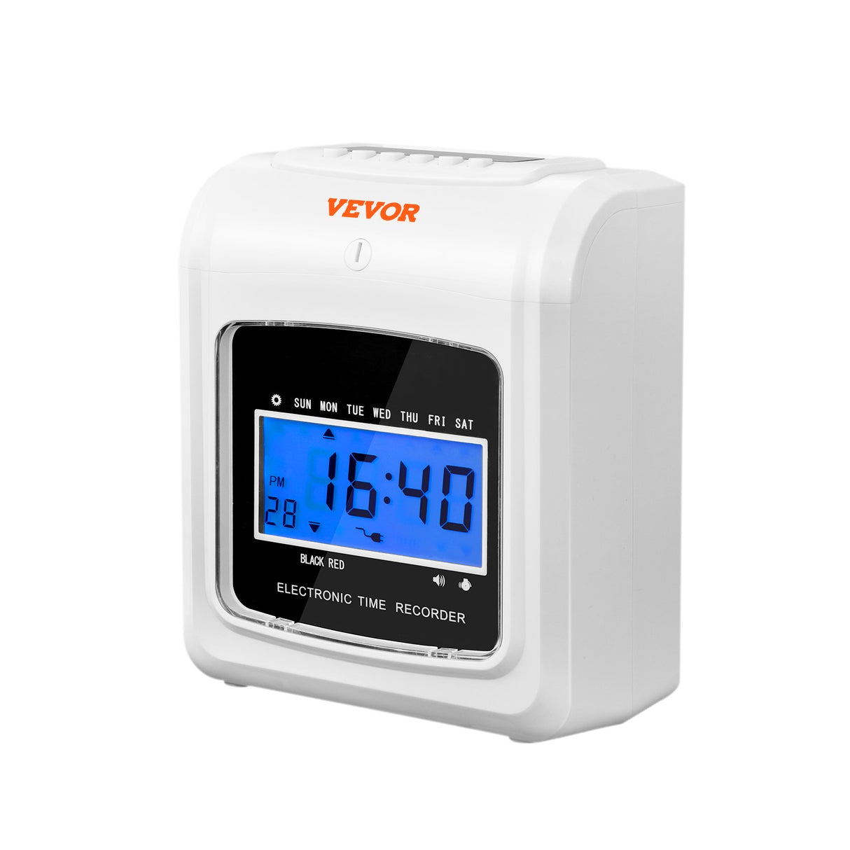 Punch Time Clock, Time Tracker Machine for Employees of Small Business, 6 Punches per Day, Time Clock Punch Machine Includes 102 Time Cards, 1 Ink Ribbon and 2 Security Keys