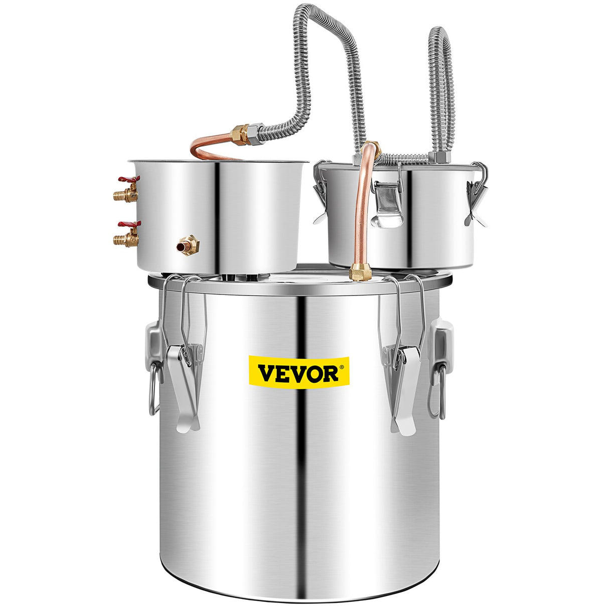 VEVOR Moonshine Still Water Alcohol Distiller 50L w/Thumper Keg & Water Pump