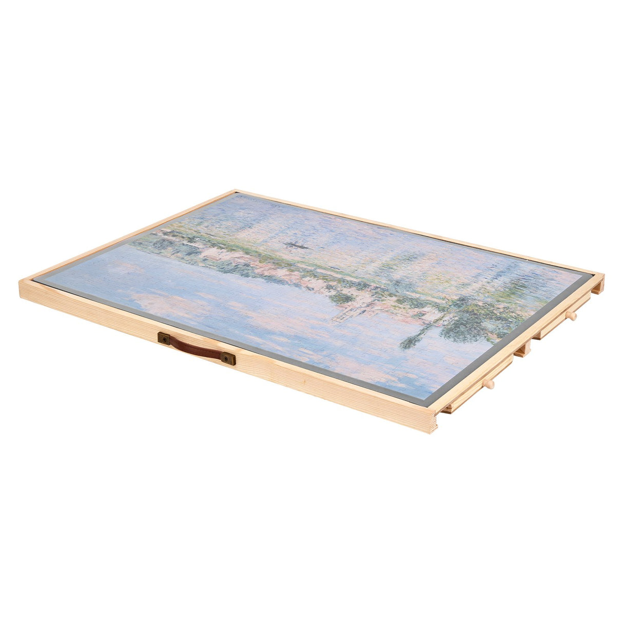 VEVOR 1000 Piece Puzzle Board with Drawer Cover Portable Wooden Jigsaw 73x53cm