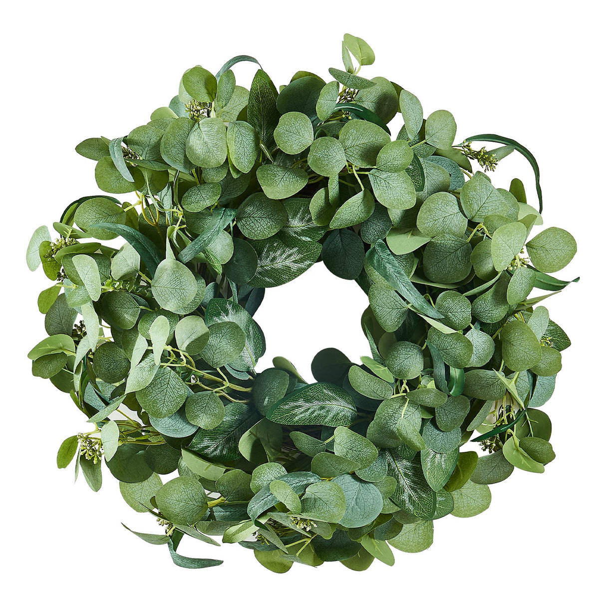 VEVOR Artificial Decorative Wreath 66.04 cm Green Eucalyptus Leaves Year Round