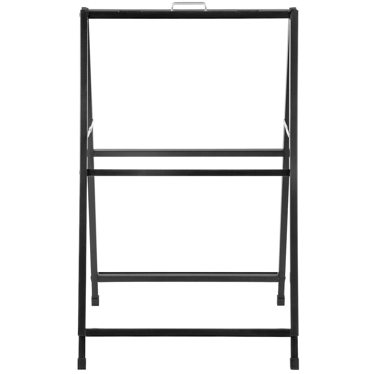 VEVOR A-Frame Sidewalk Sign 24"x36" Sidewalk Signs for Businesses Black Coated Steel Metal A-Frame Sign Slide-in Folding Sandwich Board Sidewalk Sign