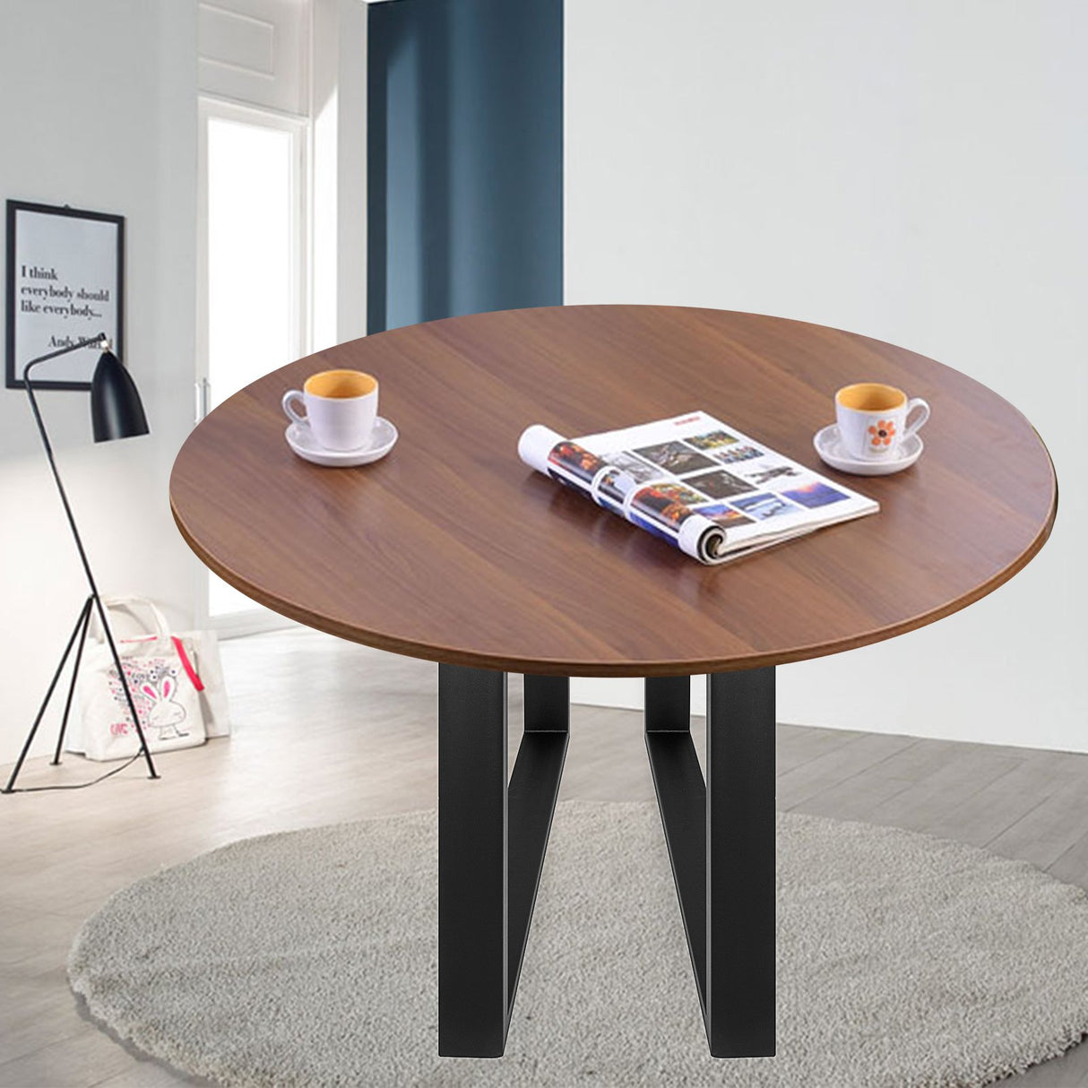 VEVOR Black Metal Table Legs Set of 2 Steel Table Legs 35x28 Inch Dining Table Legs Office Table Legs Computer Desk Legs Steel Bench Legs Country