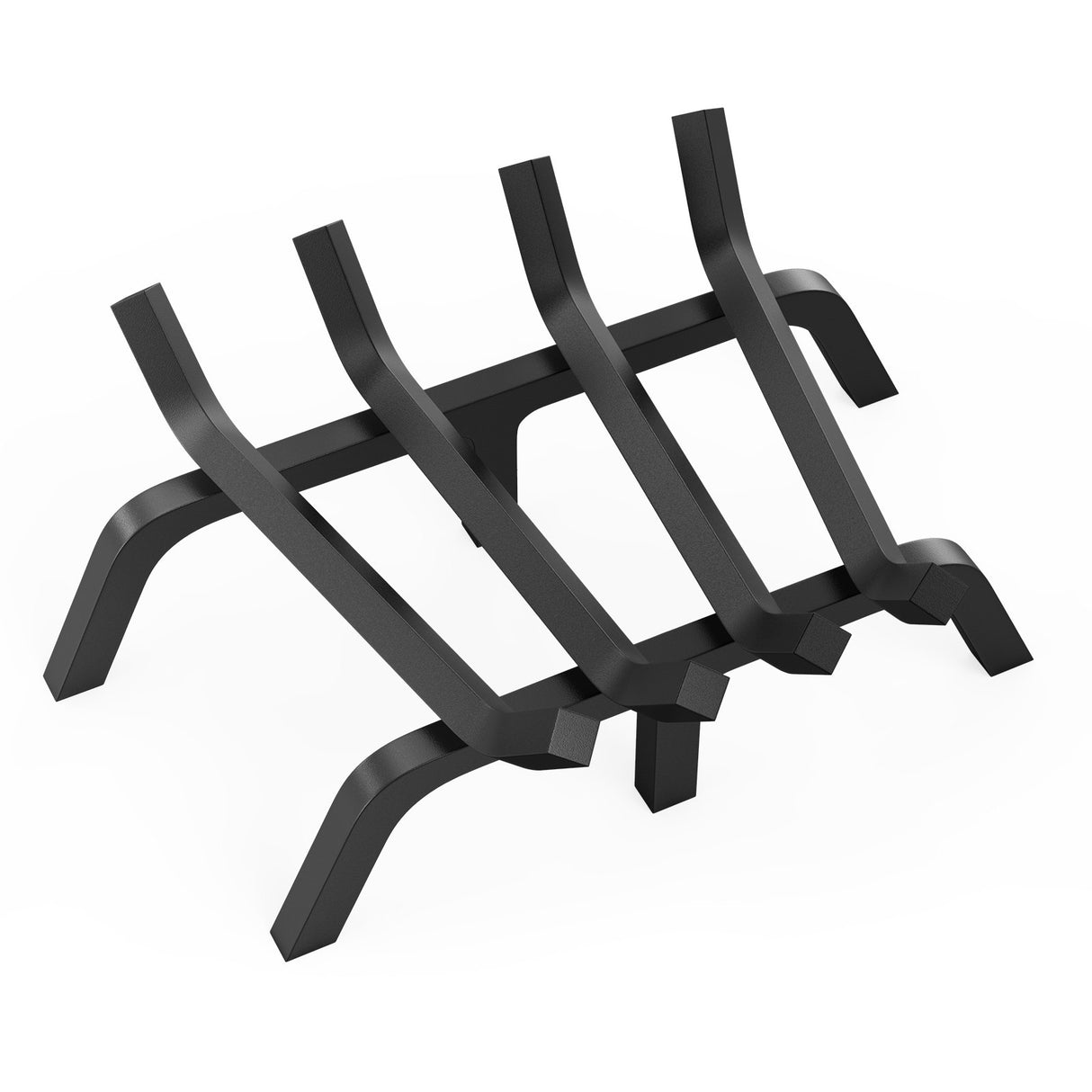 VEVOR Fireplace Log Grate, 18 inch Heavy Duty Fireplace Grate with 6 Support Legs, Solid Powder-coated Steel Bars, Log Firewood Burning Rack Holder