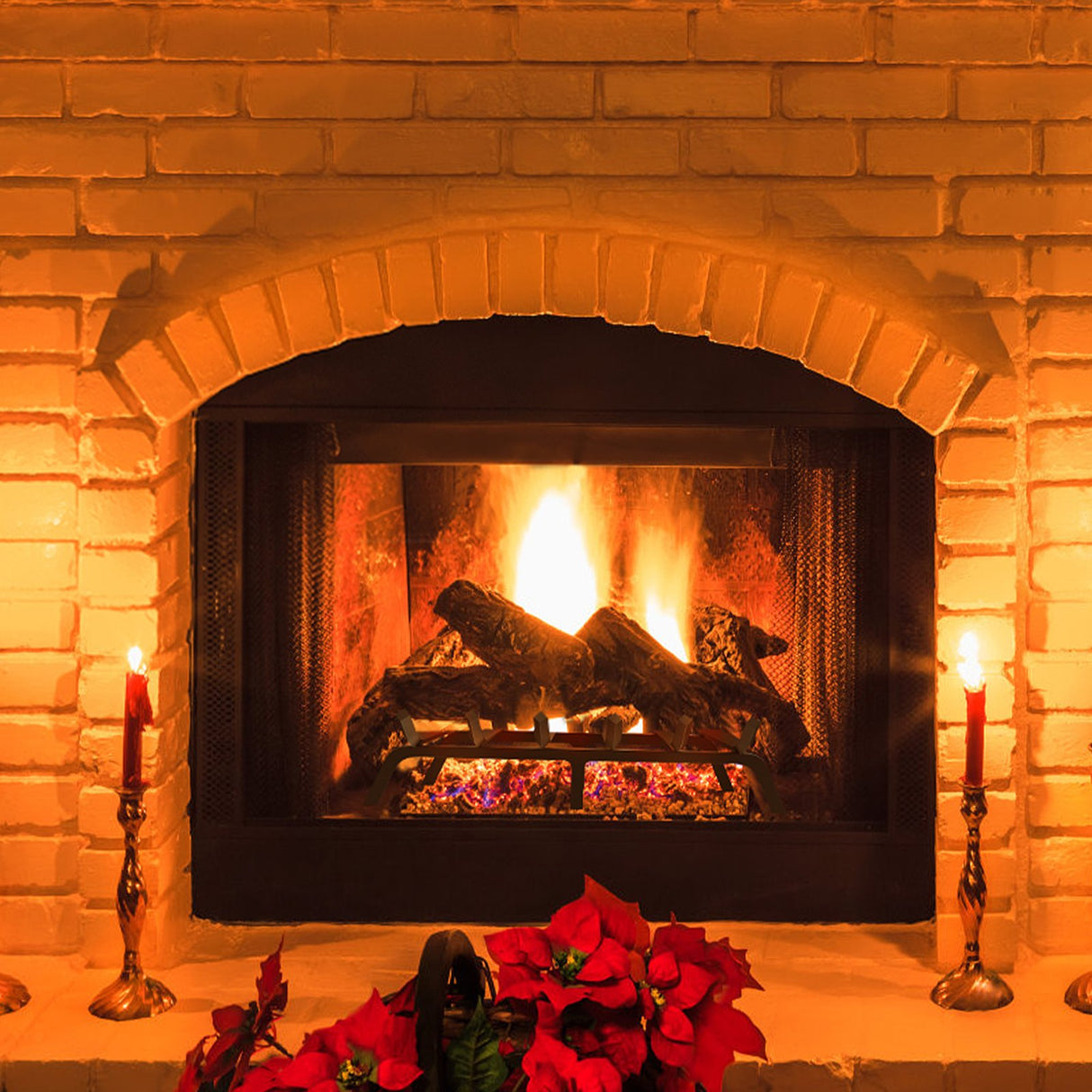 Fireplace Log Grate, 685.8mm Heavy Duty Fireplace Grate with 6 Support Legs, 19.05mm Solid Powder-coated Steel Bars, Log Firewood Burning Rack Holder for Indoor and Outdoor Fireplace