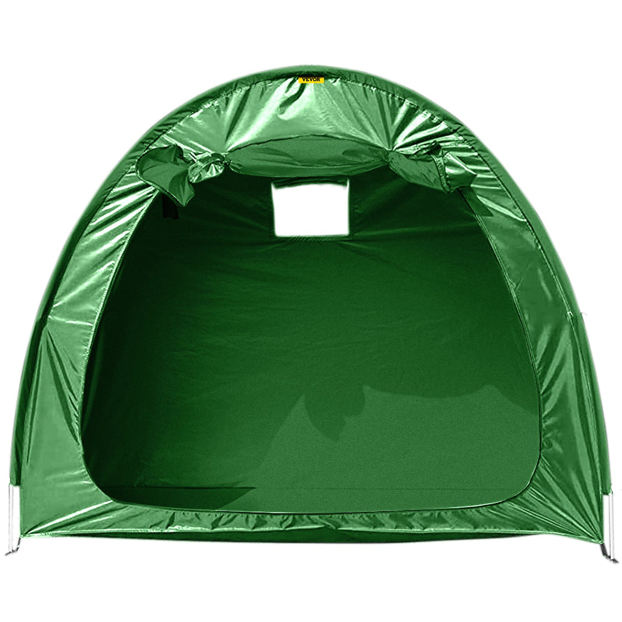 VEVOR Bike Cover Storage Tent, 420D Oxford Fabric Portable for 4 Bikes, Outdoor Waterproof Anti-Dust Bicycle Storage Shed, Heavy Duty for Bikes, Lawn Mower, and Garden Tools, with Carry Bag, Green